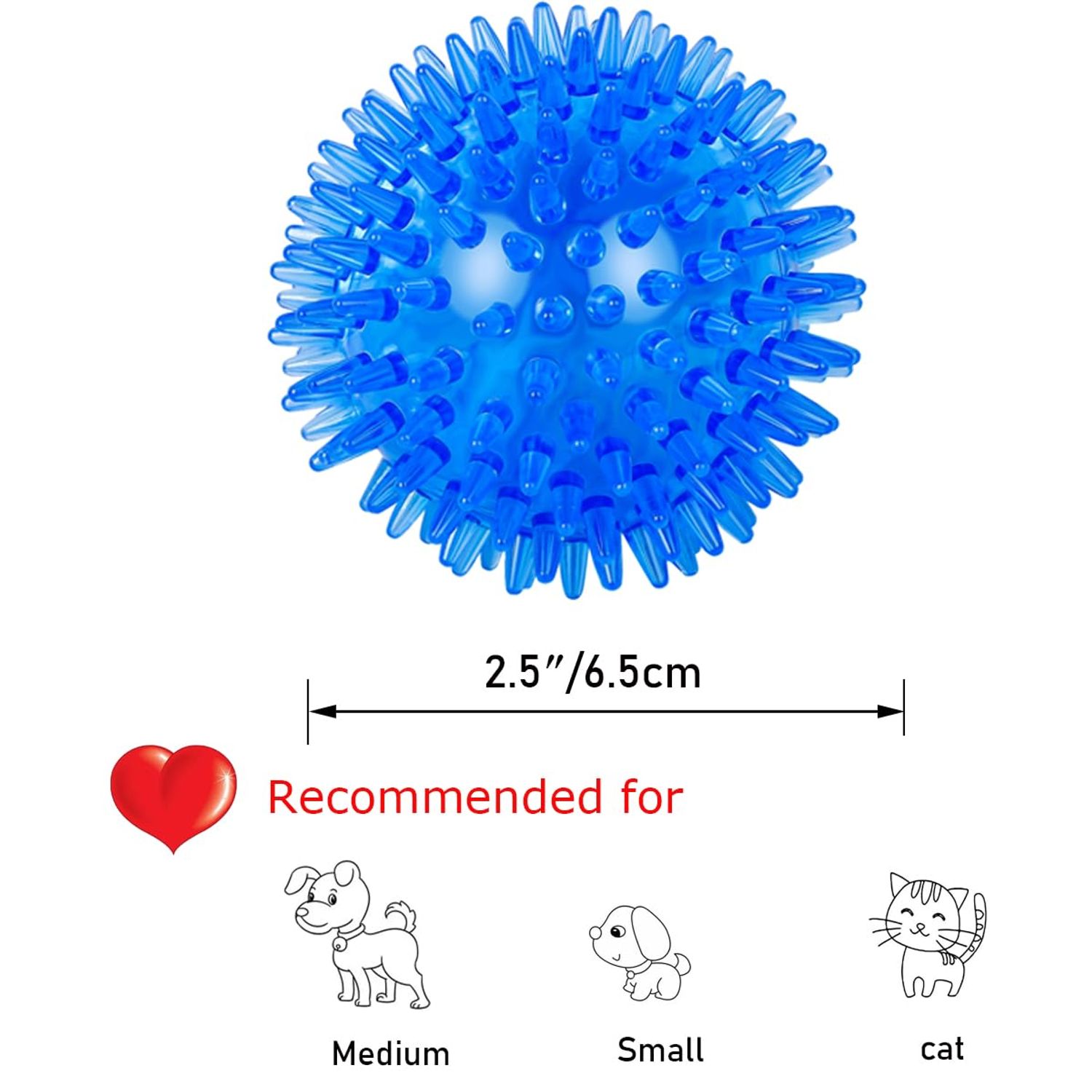 Nlmskzzy Dog Toys, Dog Balls for Small Medium Dogs Clean Teeth and Training Dog Ball Dog Squeaky Balls(3 Pack)