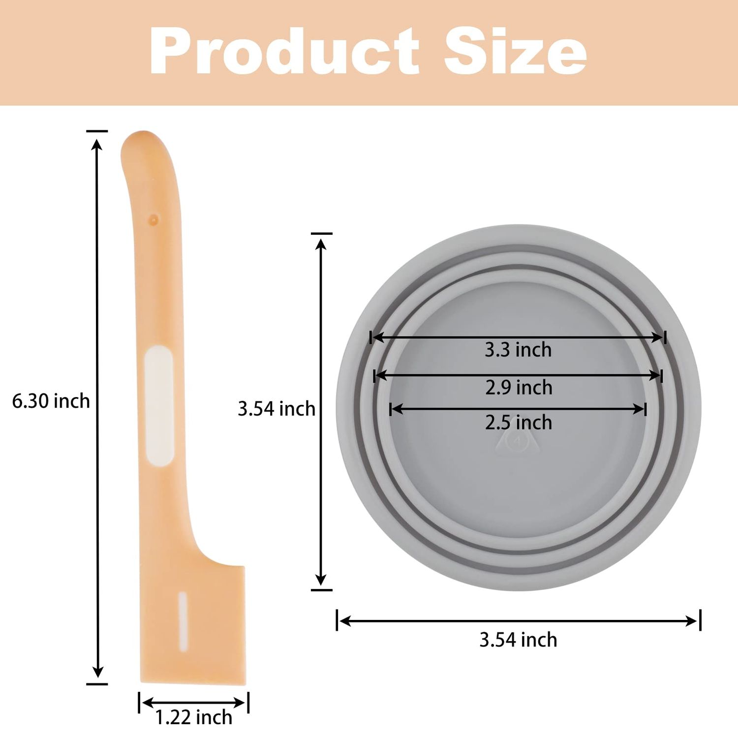 KALAMANDA Cat Food Can Covers Lids, Rubber Can Covers for Pet Food Cans, Dog Canned Mixing Spoon for Wet Food(6 Pack)