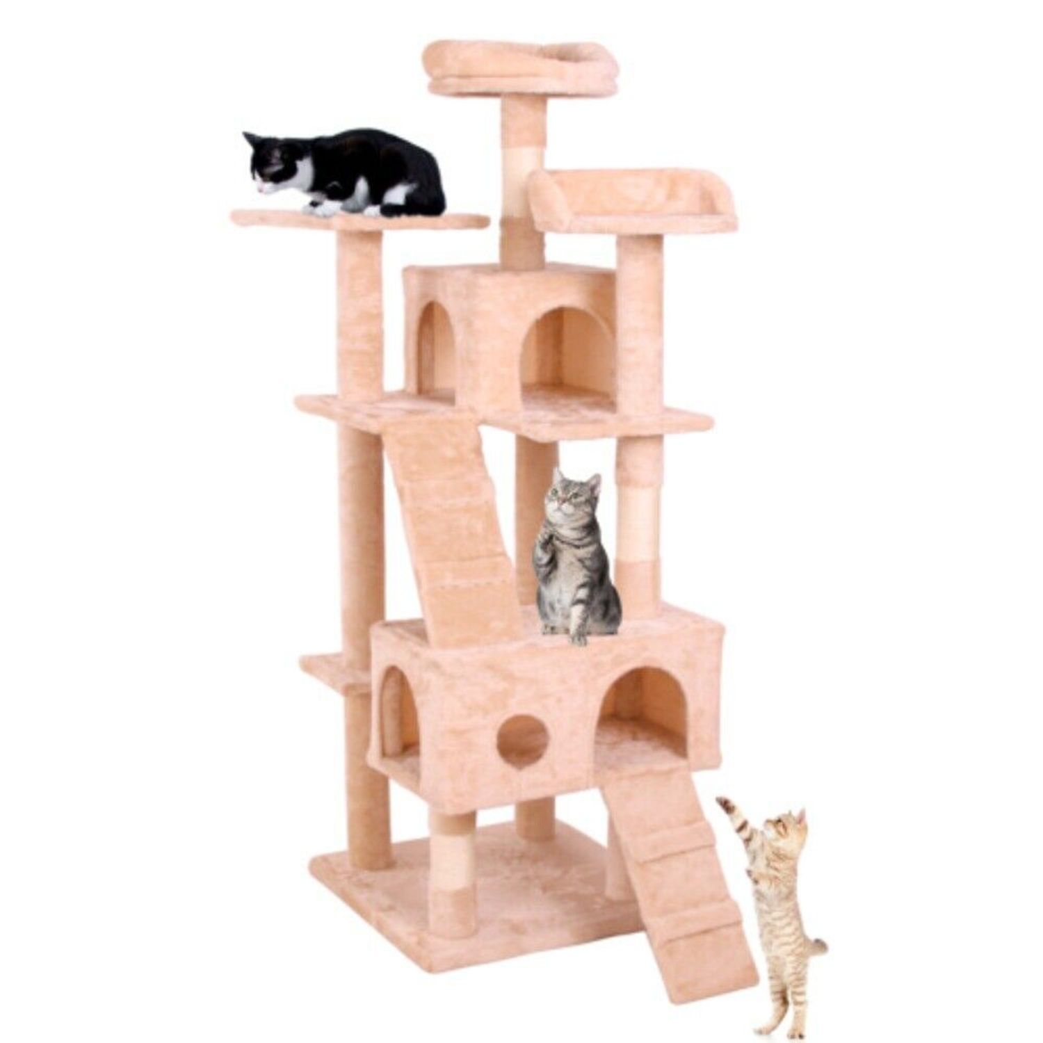 Cat Tree Large Condo Pet Play Tower Cat Bed Furniture Scratching Post House