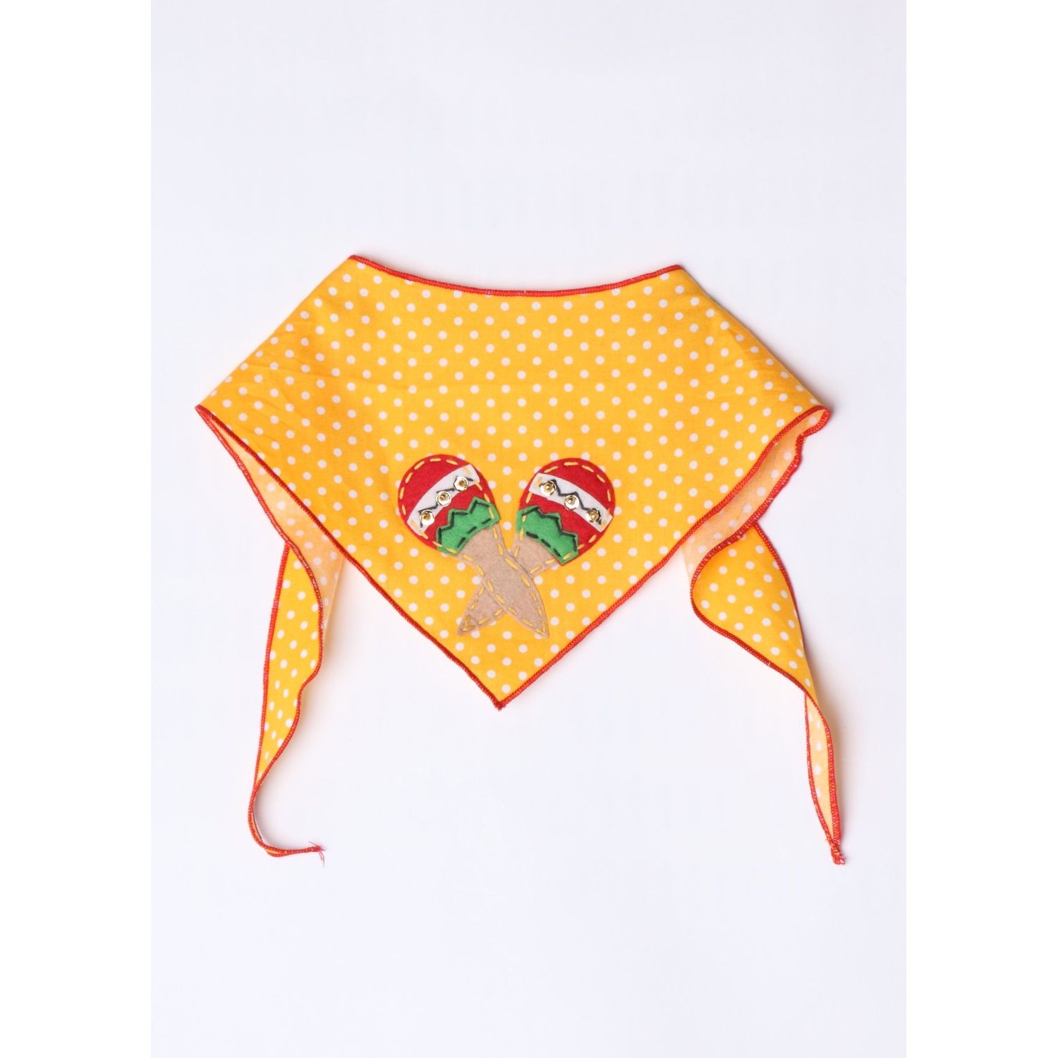 Tail Trends Cinco de Mayo Dog Maracas Dog Bandana for Medium to Large Sized Dogs - 100% Cotton