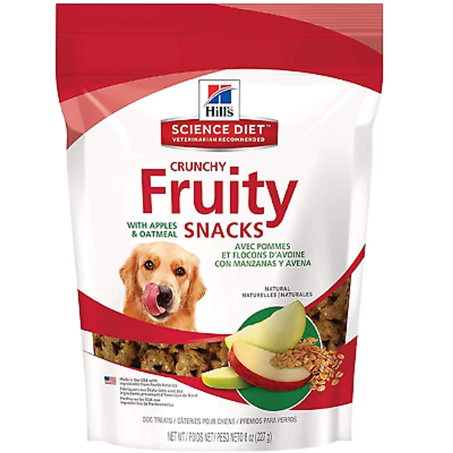 Hill'S Science Diet Fruit Dog Treats Crunchy Fruity Snacks With Apples 8oz