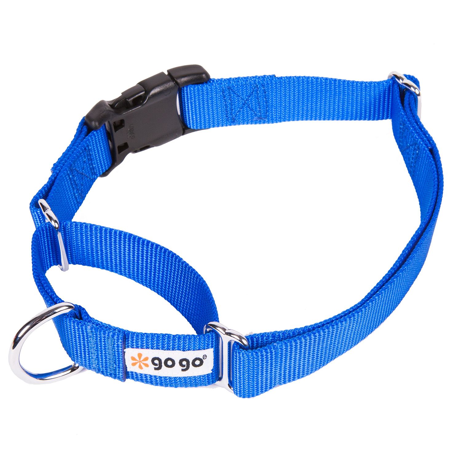 GoGo Pet Products GoGo 3/8-Inch Martingale Dog Collar, X-Small, Blue