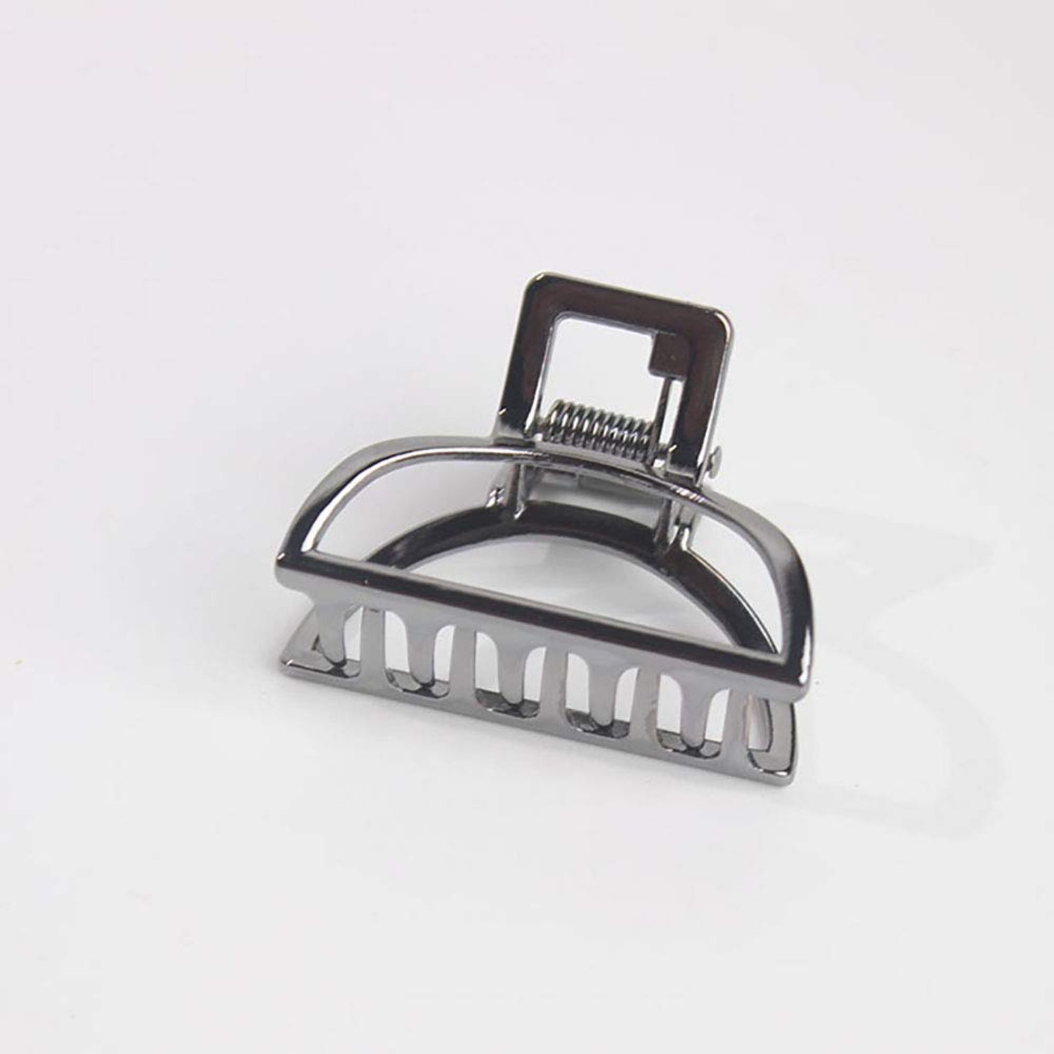 Set of 4 Women Vintage Metal Small Hair Claw Hair Jaw Clips Ponytail Clip Hair Clamp Accessories (Semicircle)