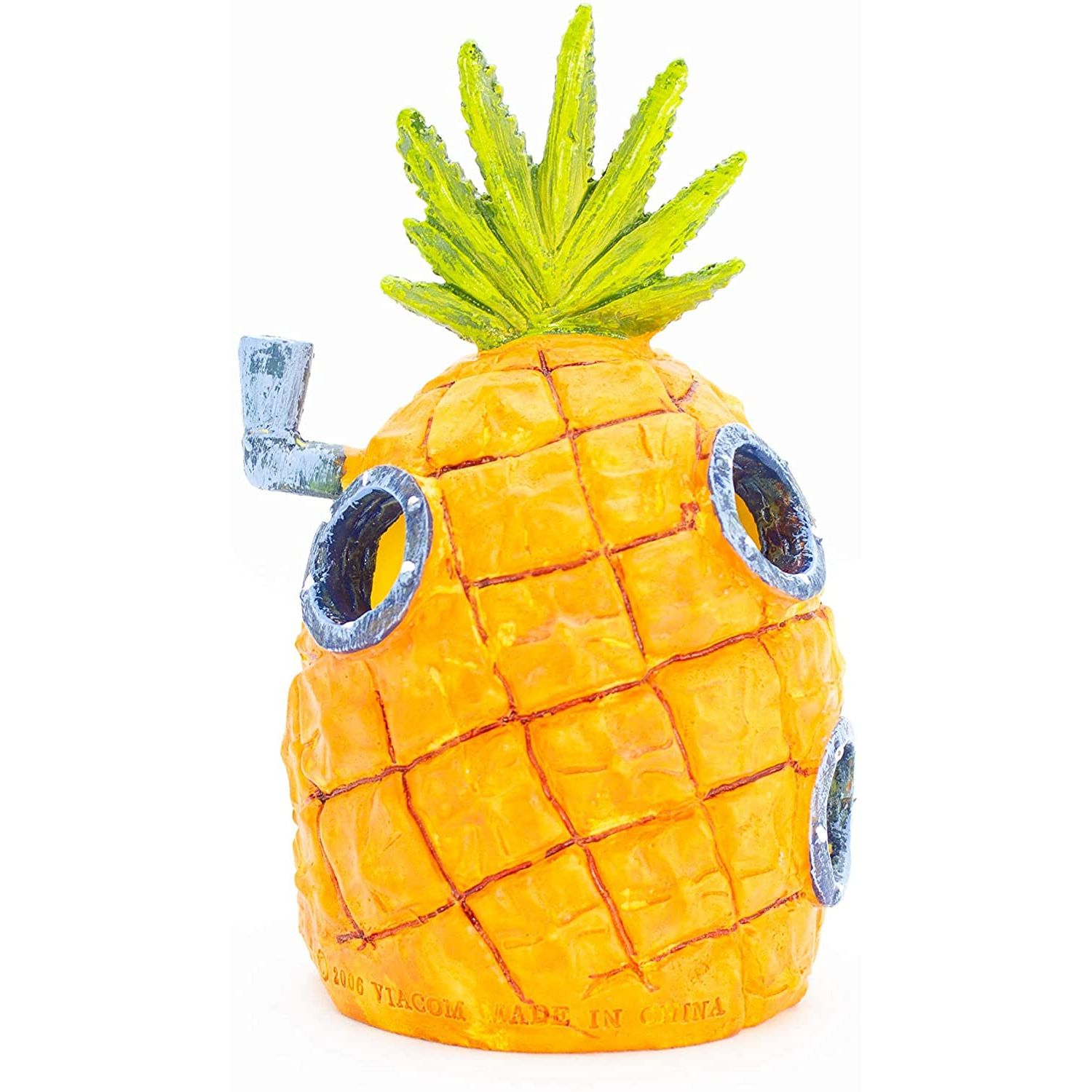 Penn-Plax (SBR10EO Spongebob Squarepants Officially Licensed Aquarium Ornament – Spongebob’s Pineapple House – Medium
