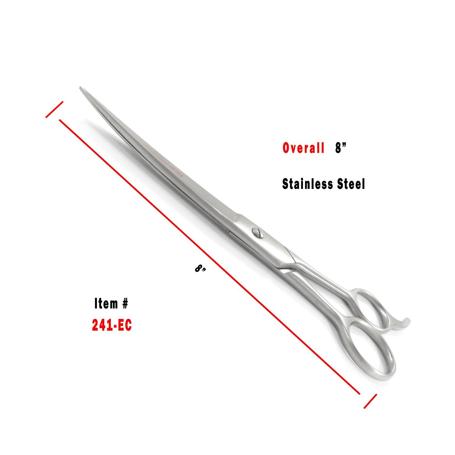 8" CARE USA Pet Dog Grooming Shears * Curved * Japan Steel