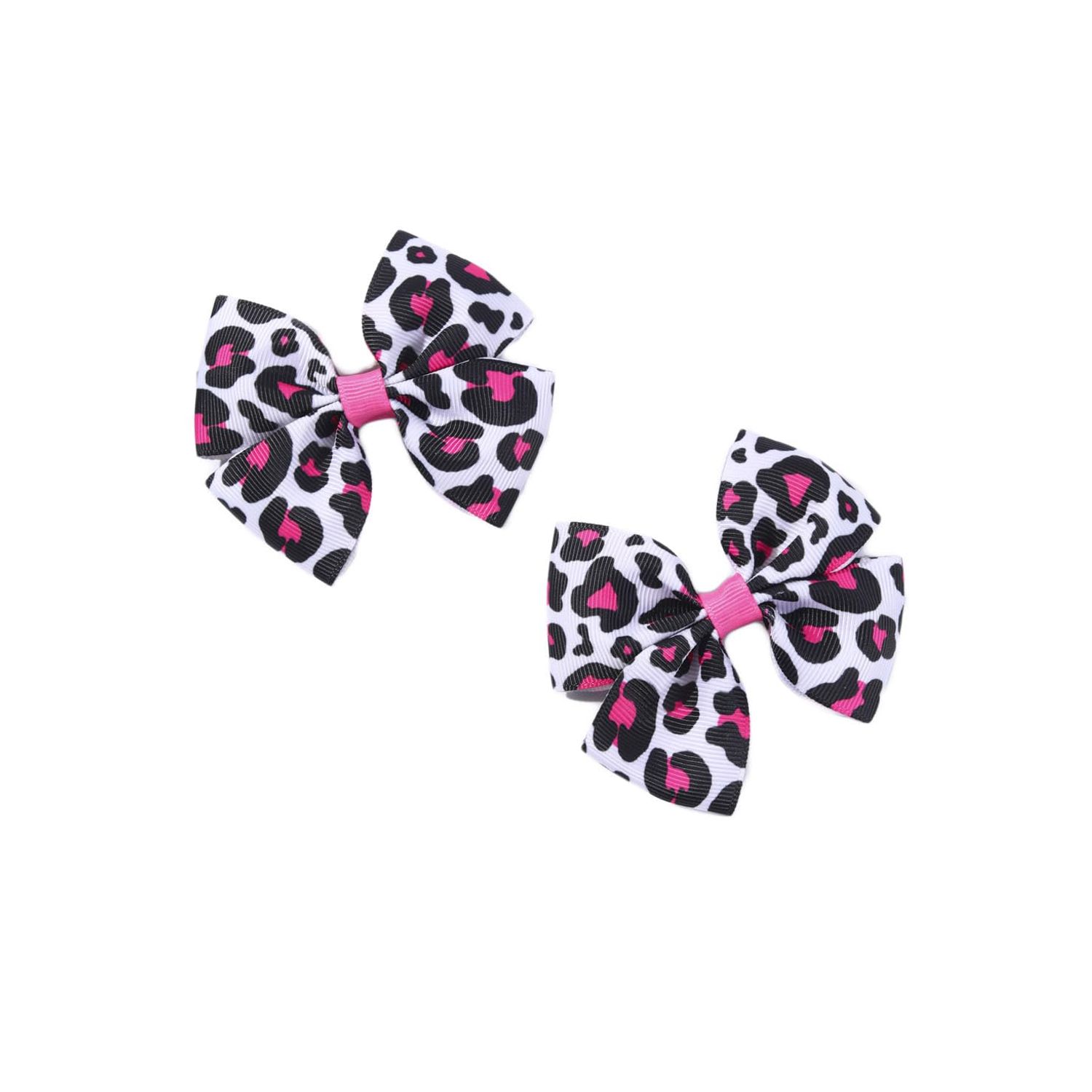 Cheetah Bow Hair Clips Leopard Hair Bow Clips Cheetah Hairclips Leopard Bowknot Pin BBW01 (A3)
