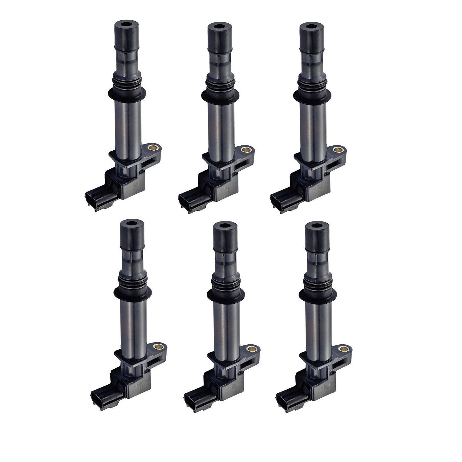 ENA Set of 6 Ignition Coil Pack Compatible with Dodge Jeep Mitsubishi Aspen Dakota Durango Ram 1500 Nitro Cherokee Commander Liberty Raider 3.7L 3.9L 4.7L V6 V8 Replacement For UF270 UF399 UF297 C1231