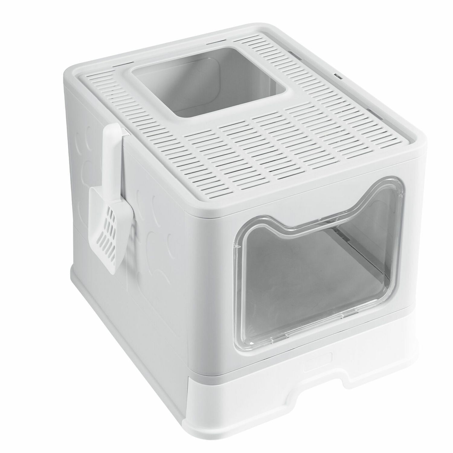 Enclosed Pet Cat Litter Box Tray Pan Hygienic Easy Scoop Large Hooded Toilet