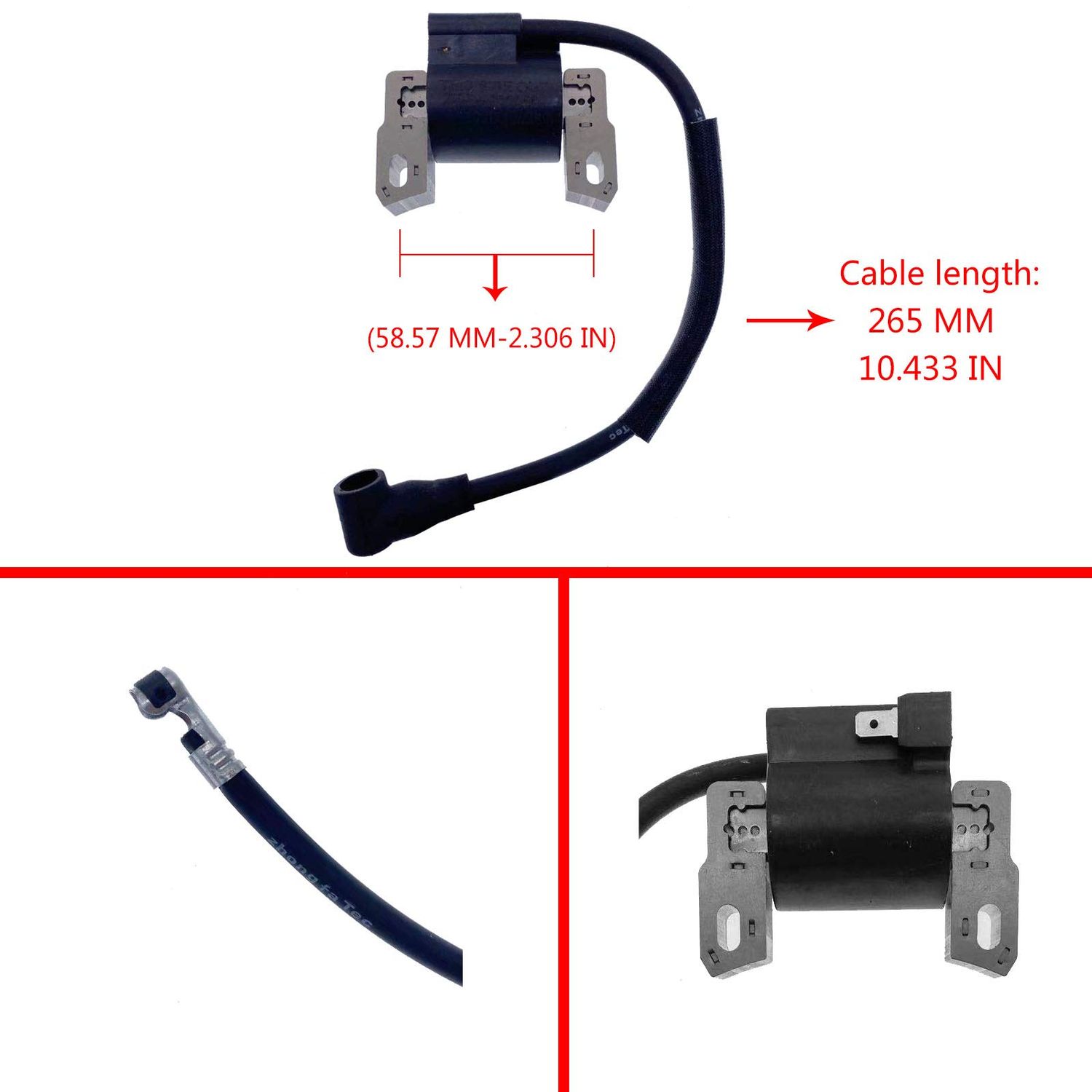 PARTSRUN Ignition Coil for Briggs & Stratton 590454 Magneto Armature Coil 440-425 Solid State Module Replaces Briggs & Stratton 493237 692605 802574 591932 799381 790817 ZF-IG-A00056-P