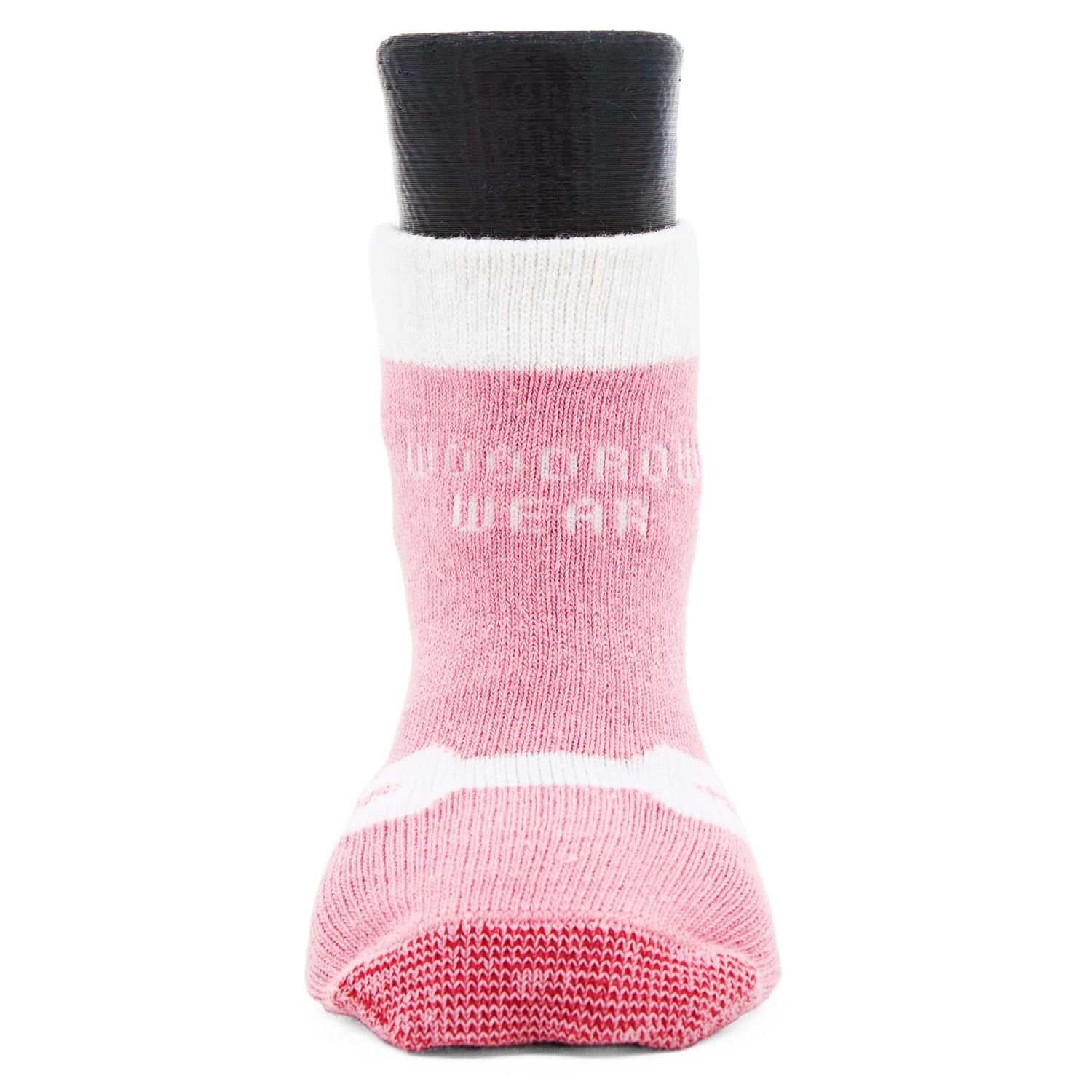 Woodrow Wear, Power Paws Advanced Dog Socks, Pink with A Bone, L, Fits 75-95 pounds