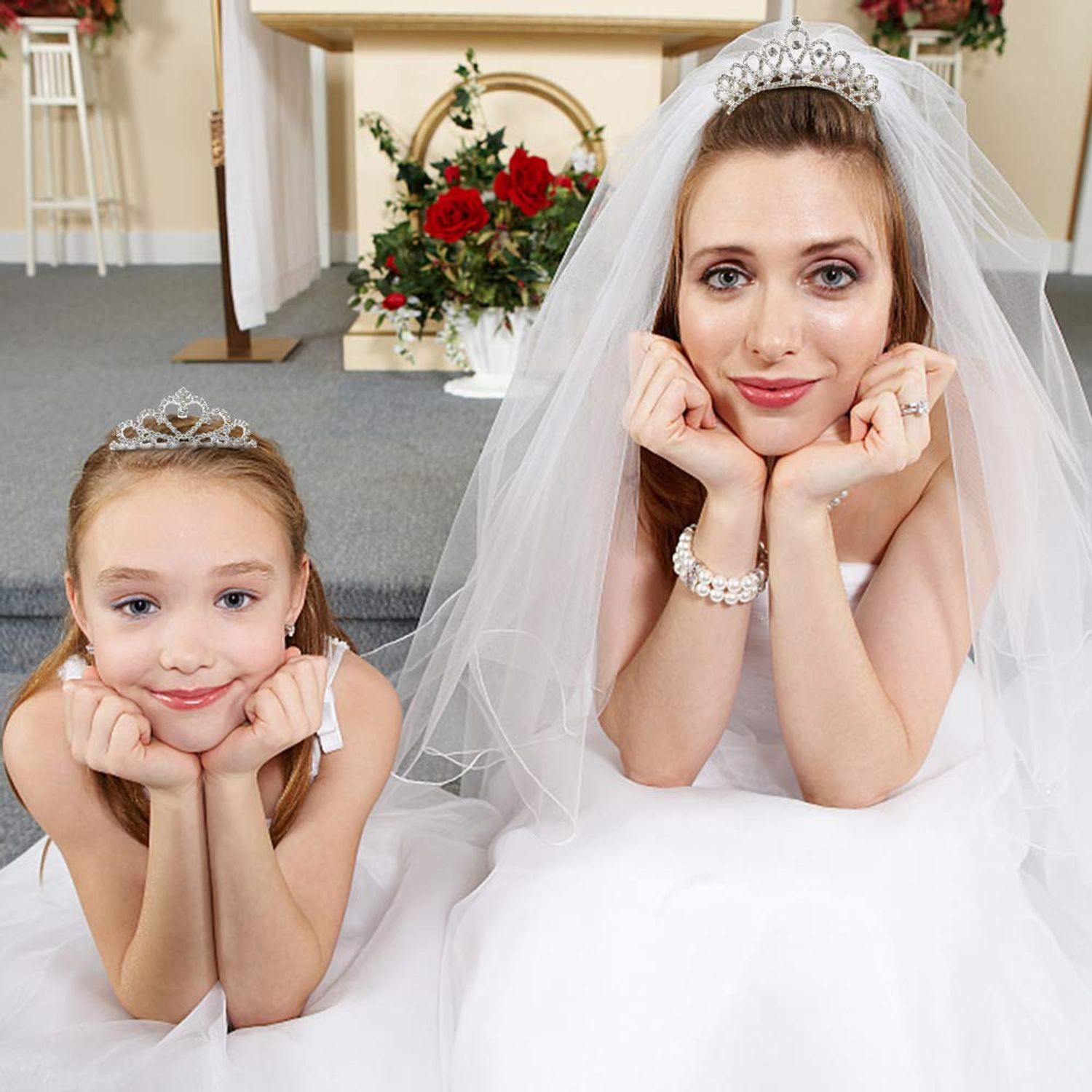 NODG 3 Pieces Silver Tiaras for Women Princess Rhinestone Mini Tiaras with Comb Crowns for Women with Comb for Princess Party Favors Tiaras and Crowns for Women