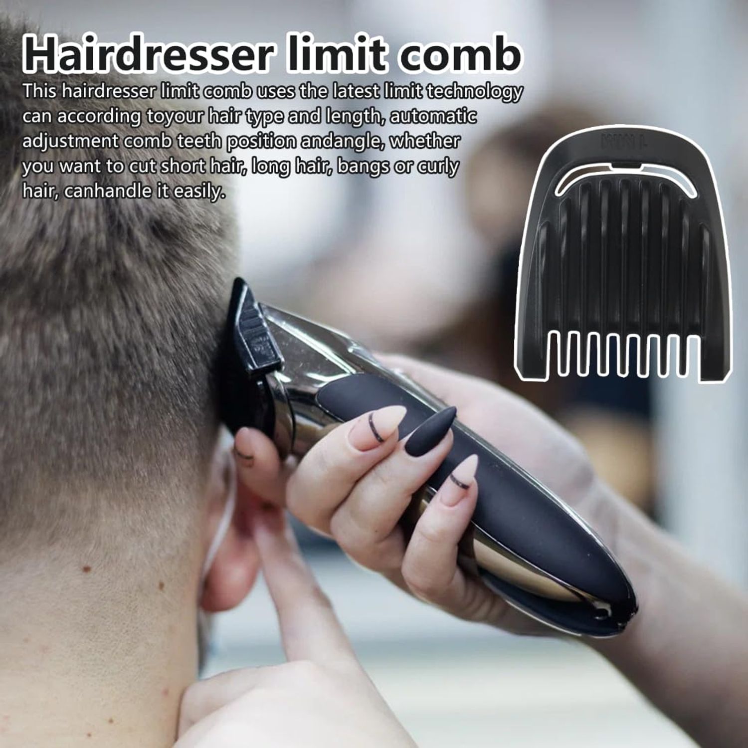 JRSHOME New Replacement 1mm+2mm Hair Comb for P-hilips N-orelco MG3750, MG5750, MG7750, MG7770, MG7790