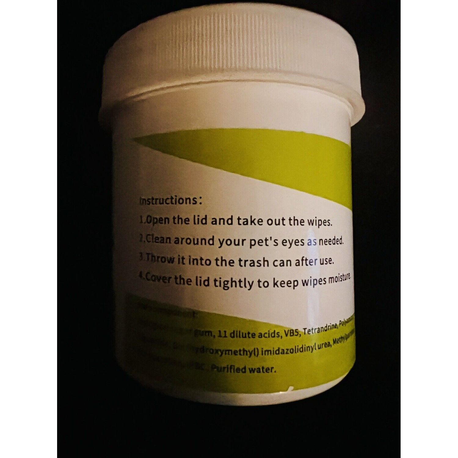 Pet Eye Wipes /Gentle Tear Cleaning /Non-irritating for Your Fur Babies/120ct