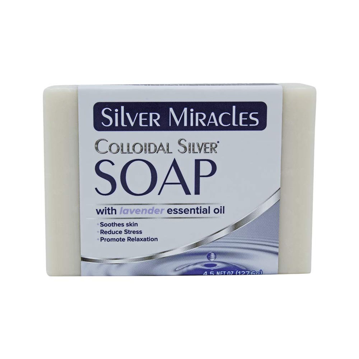 Silver Miracles Colloidal Silver Soap with Lavender essential oil