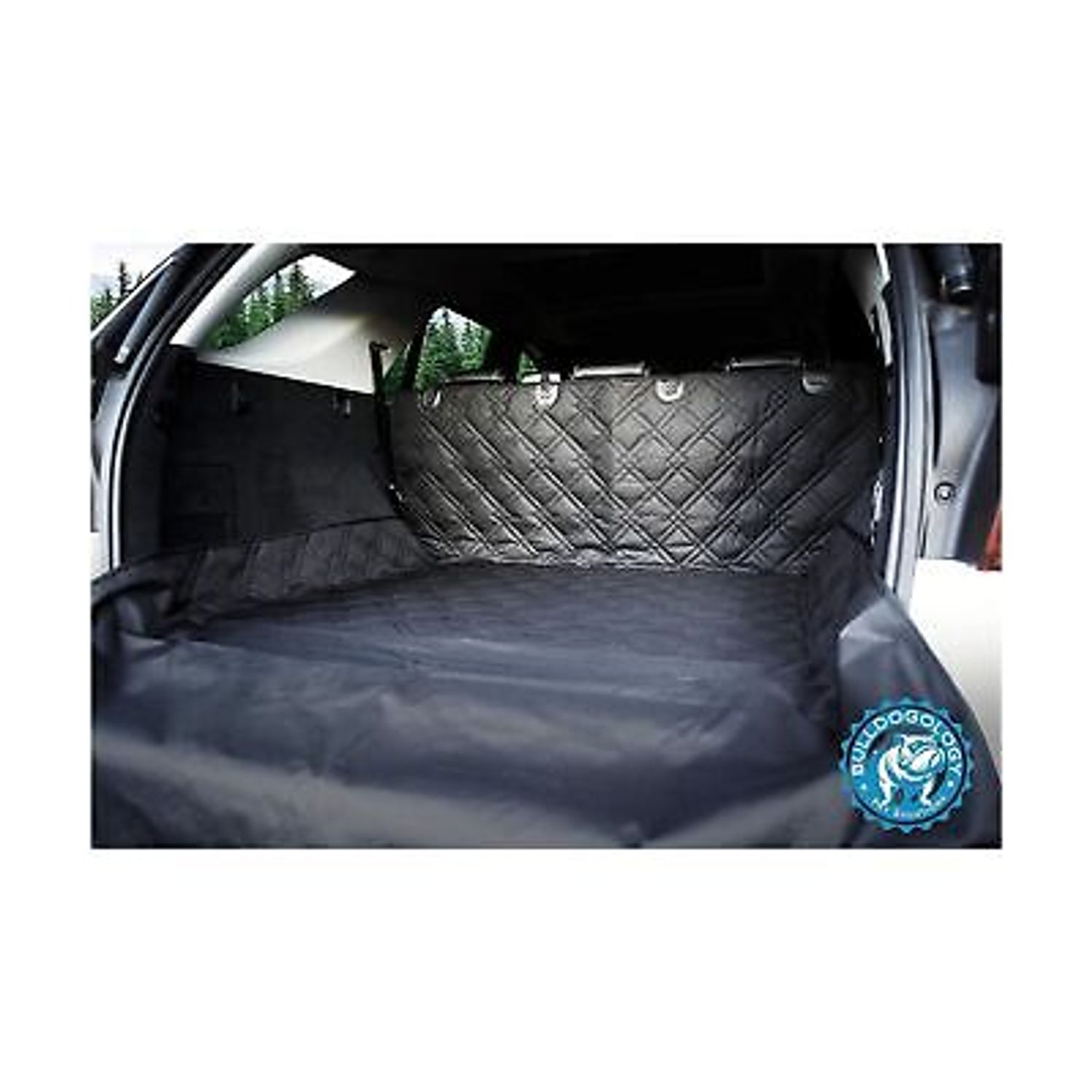 Bulldogology SUV Cargo Liner for Dogs - Heavy Duty Pet Trunk Cargo Cover - Ca...