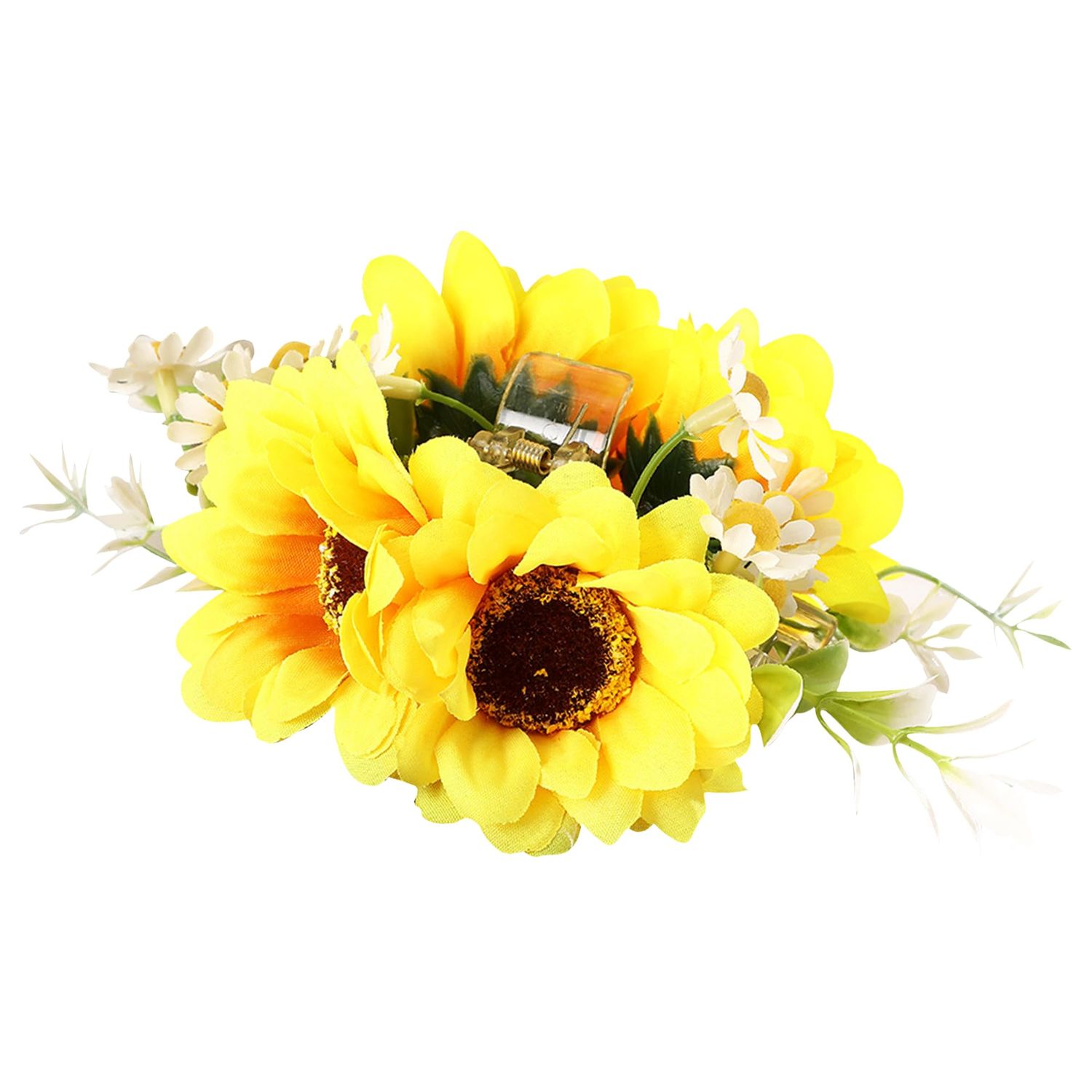 Sunflower Hair Claw Clip, Floral Hair Accessory for Women and Girls, Yellow Flower Hair Clip Cute Sunflower Barrette for Girls, Big Flower Claw Clip Stylish Daisy Hair Accessory for Women and Girls
