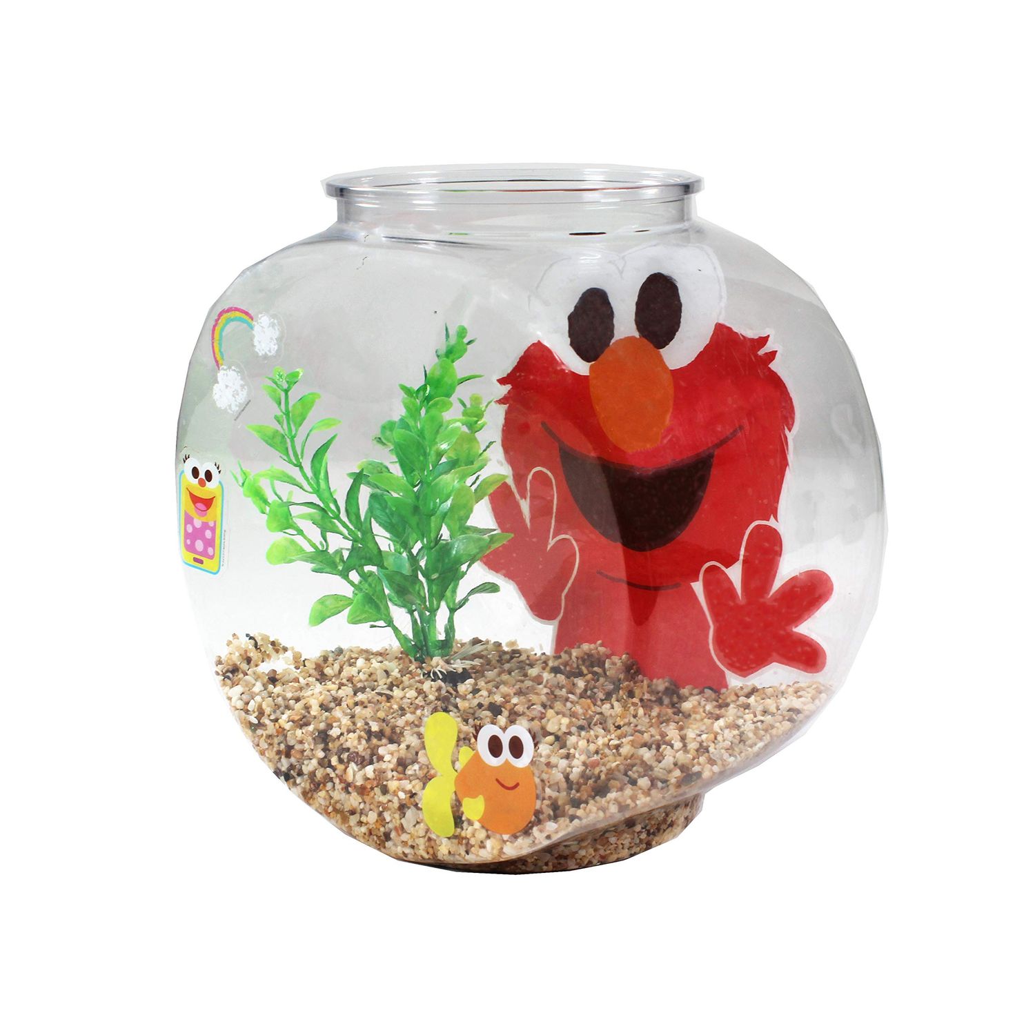 Penn-Plax Officially Licensed Sesame Street Elmo’s World Fish Bowl Kit – Great Way to Teach Young Beginners How to Maintain and Take Care of an Aquarium