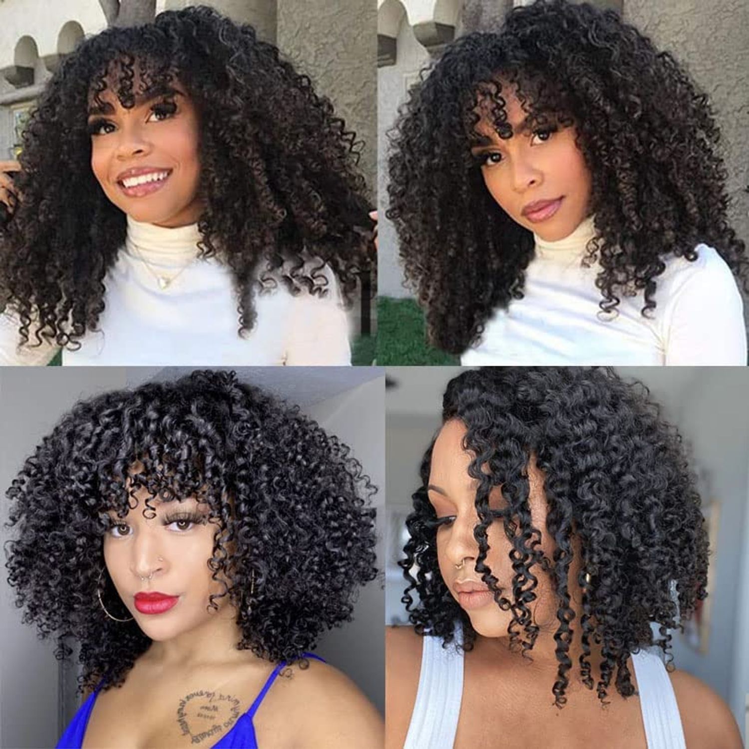 RJ HAIR Curly Flat Tip Extensions Black Brown Human Hair U Tip Hair Extensions Pre Bonded Flat Tip Hair Extensions Balayage Keratin Flat Tip Remy Hair 100g (18inch 100 Strand, Natural Color)
