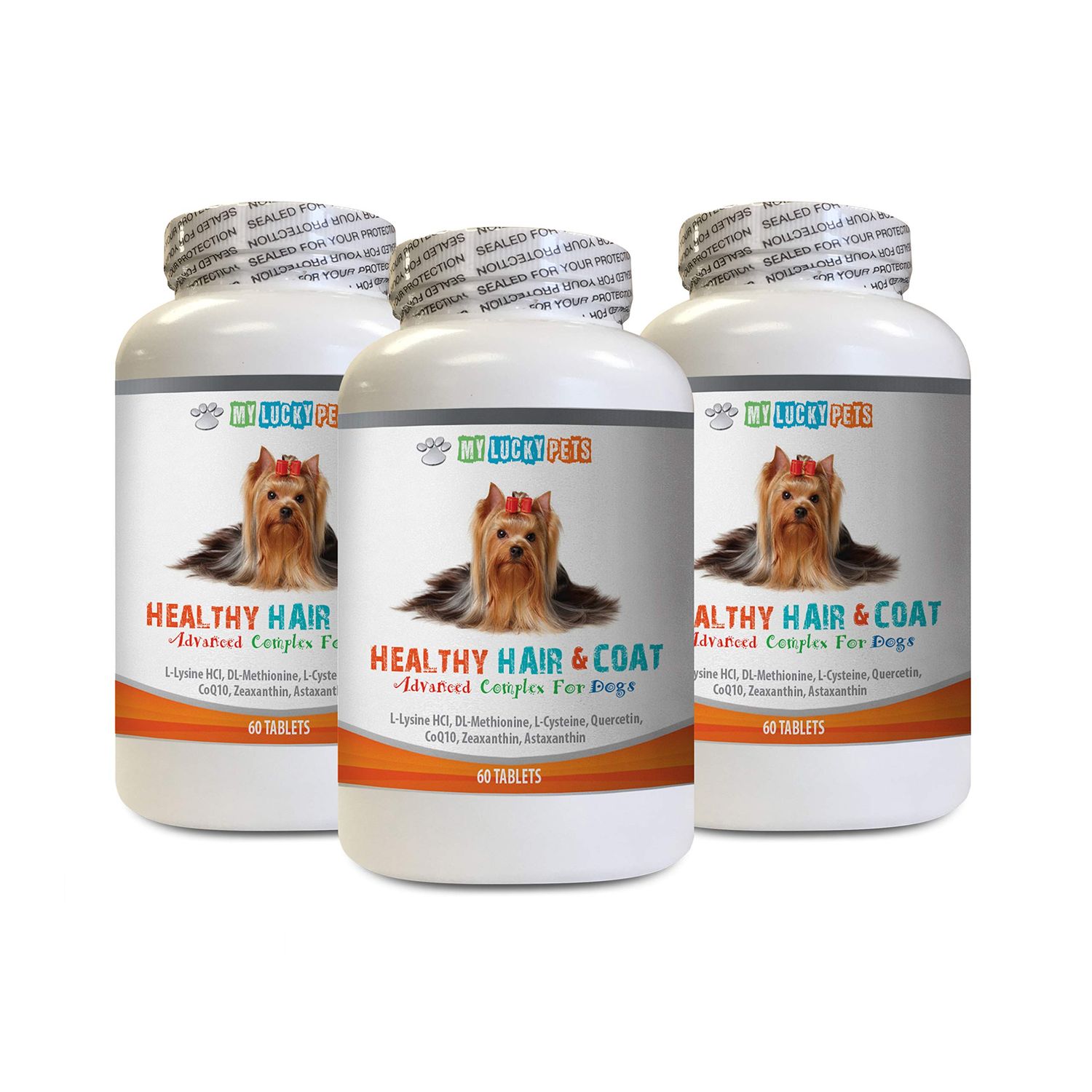 Dog Shiny Coat - Dog Healthy Hair and Coat - Shinny Coat - Skin Health - Immune Support - Nail Health - Dog Vitamins for Coat - 180 Treats (3 Bottles)