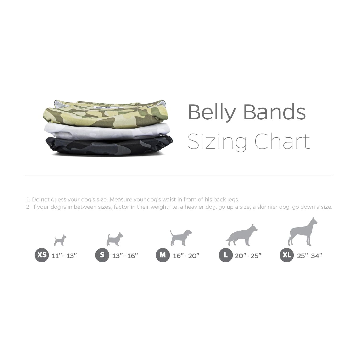 Pet Parents Premium Washable Belly Bands for Male Dogs & Extendrs, (3pack) of Male Dog Diapers & Male Dog Belly Bands, Color: Camo, Size: Medium Dog Diapers Male