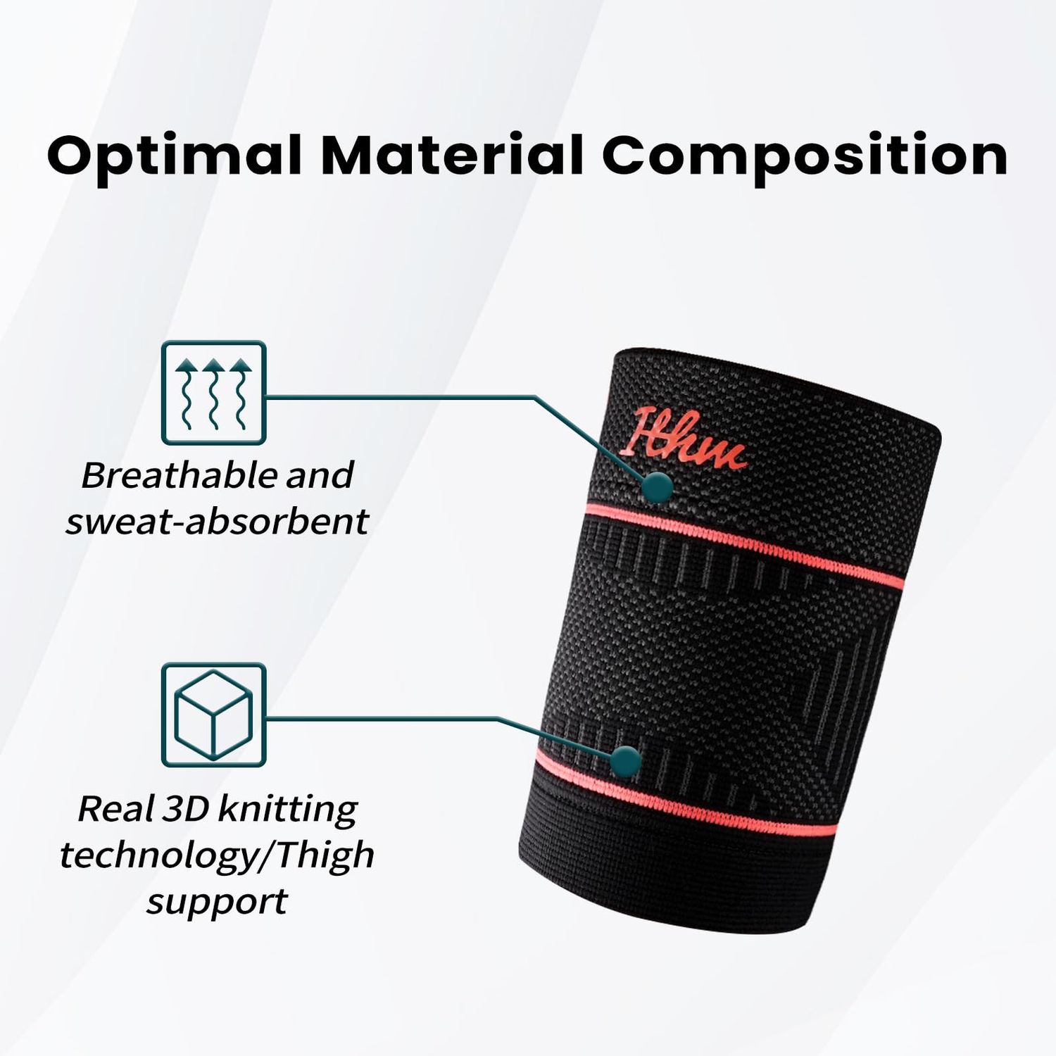 ITHW Bicep Tendonitis Brace for Pain Relief, Bicep Tendonitis Sleeve for Muscle Strains Recovery, Bicep Compression Sleeve for Men and Women (Medium, 1Pair)