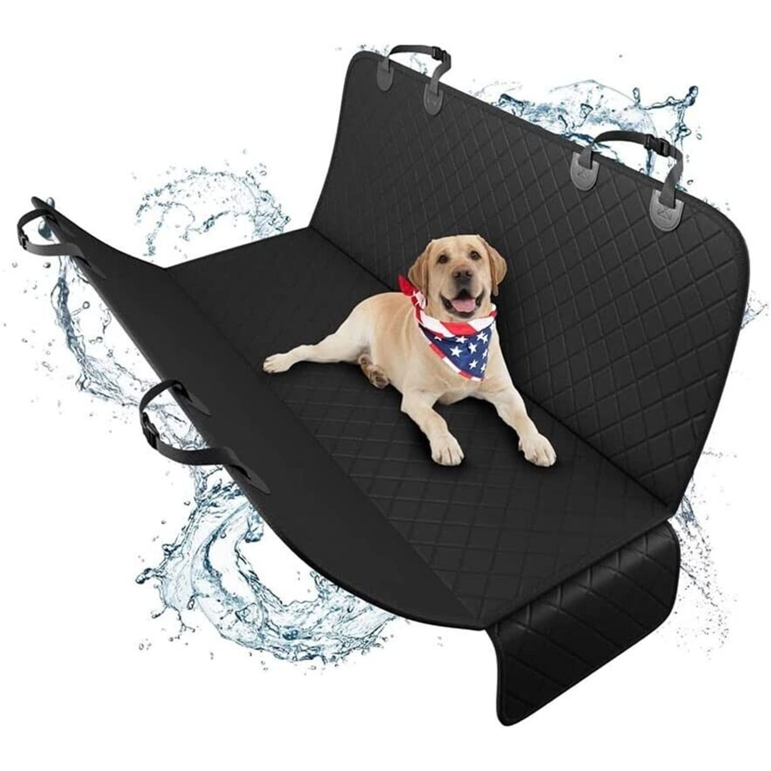 Pet Dog Car Seat Hammock Safety Protector Mat for Rear Back Seat Cover
