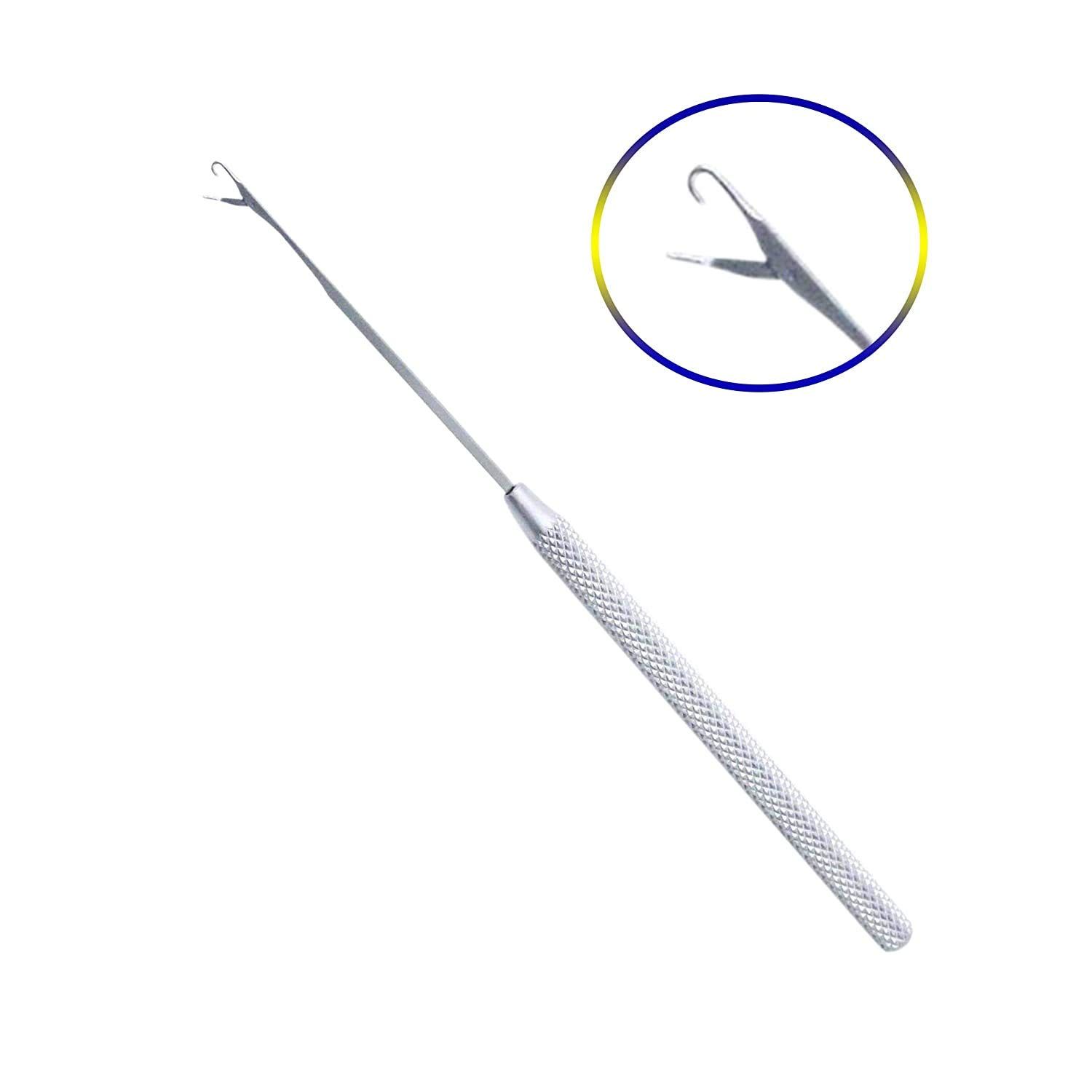 Clamp Pliers Needle 3pcs Tool Kit for Micro Ring Link Bead Human Hair Extensions, Polished Steel