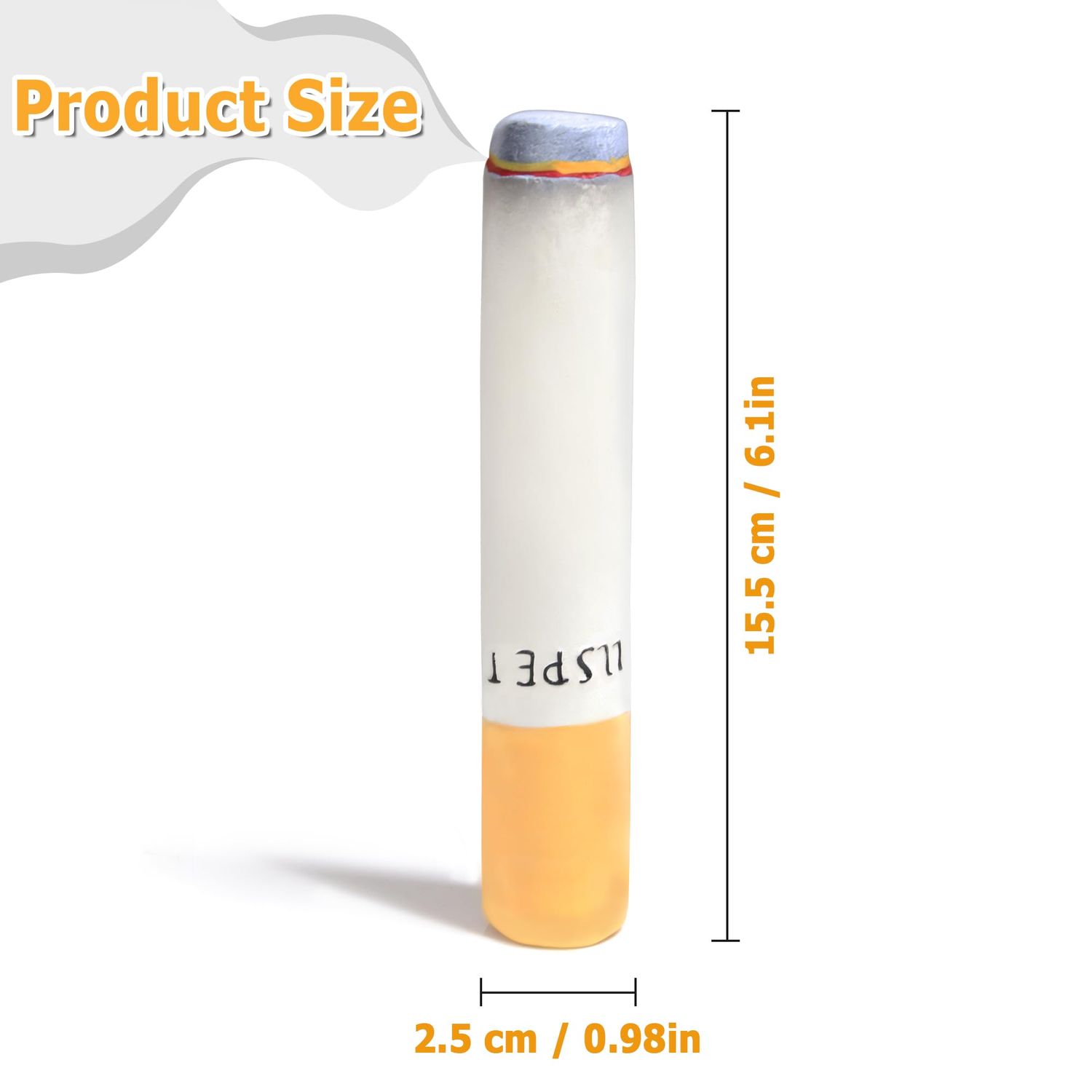 LLSPET Cigarettes Cigar Squeaky Dog Toys, Latex Interactive Funny Weed Cigar Imitation Dog Chew Toys for Teething Puppy,Small and Medium Breeds