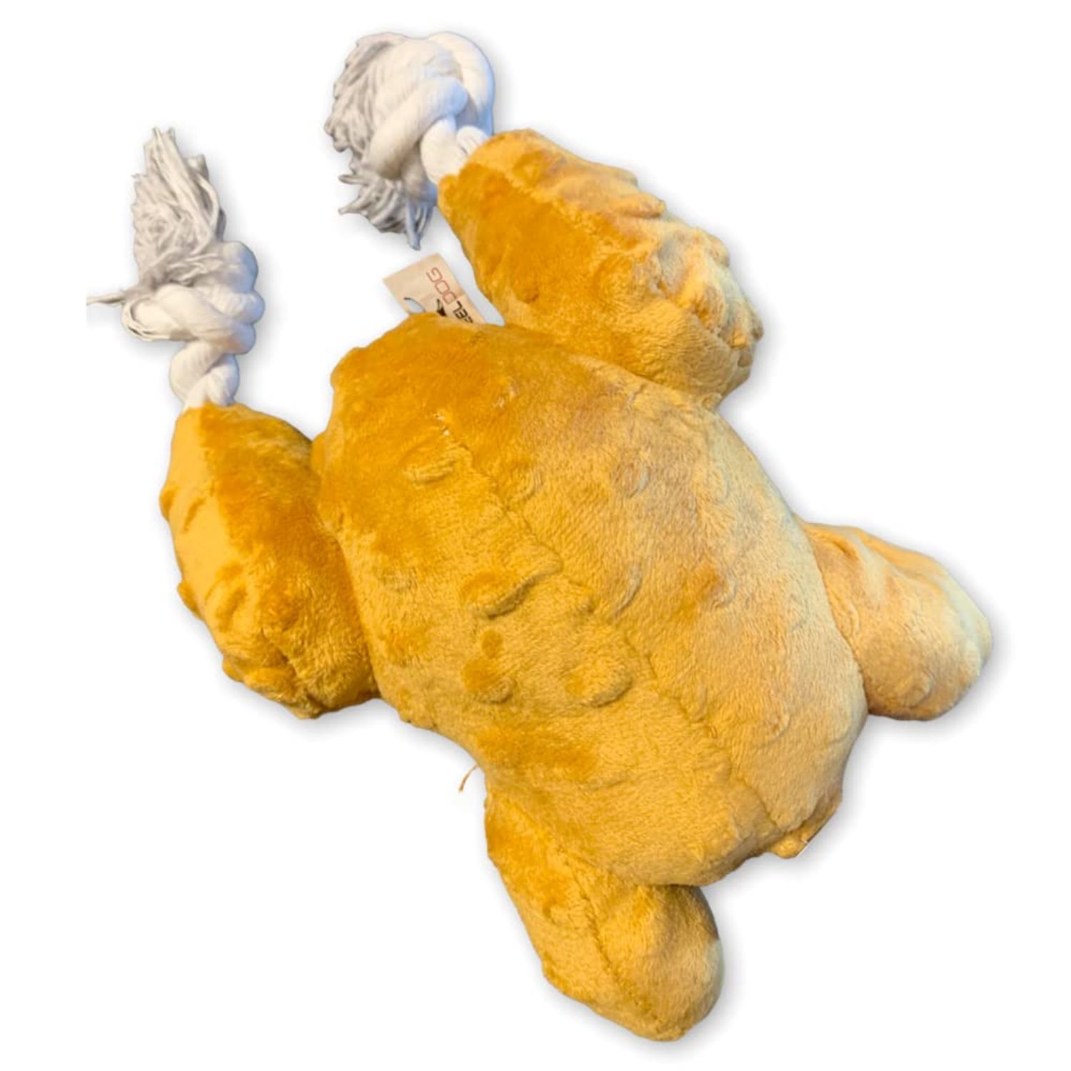 SteelDog Turkey Dinner Premium Tough Dog Toy with Hidden Tennis Ball Rope Toy Pumpkin Pie Squeaker