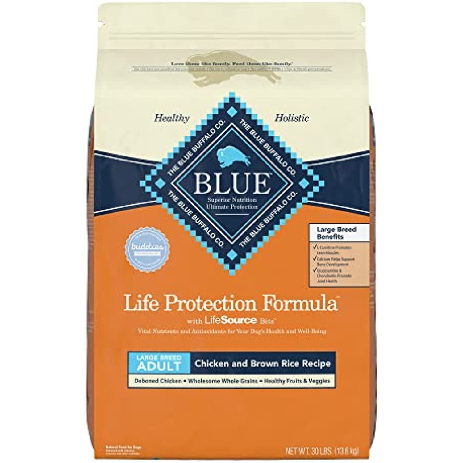Blue Buffalo Life Protection Formula Natural Adult Large Breed Dry Dog Food,