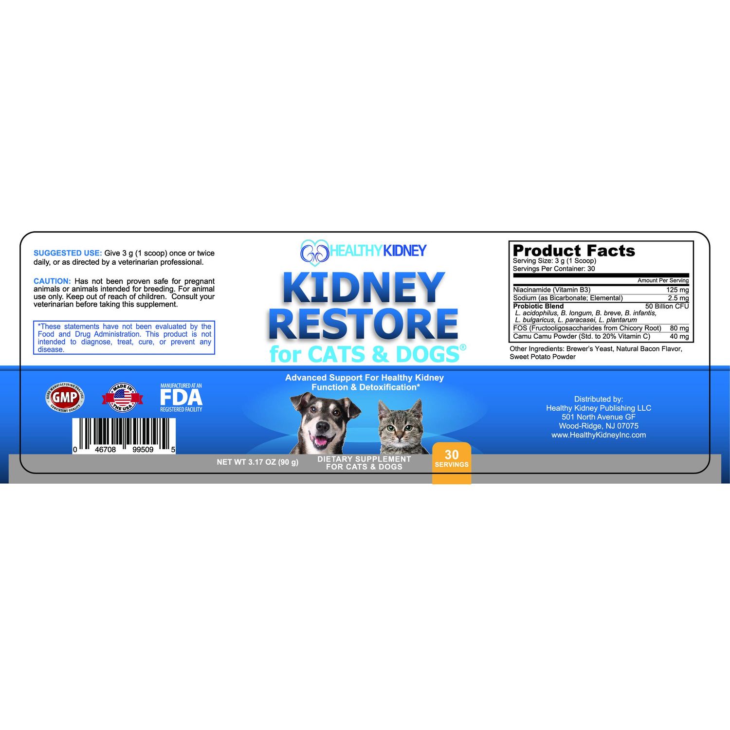 Cat and Dog Kidney Support, Natural Renal Supplements to Support Pets, Feline, Canine Healthy Kidney Function and Urinary Tract. Essential for Pet Health, Pet Alive, Easy to Add to Cats and Dogs Food