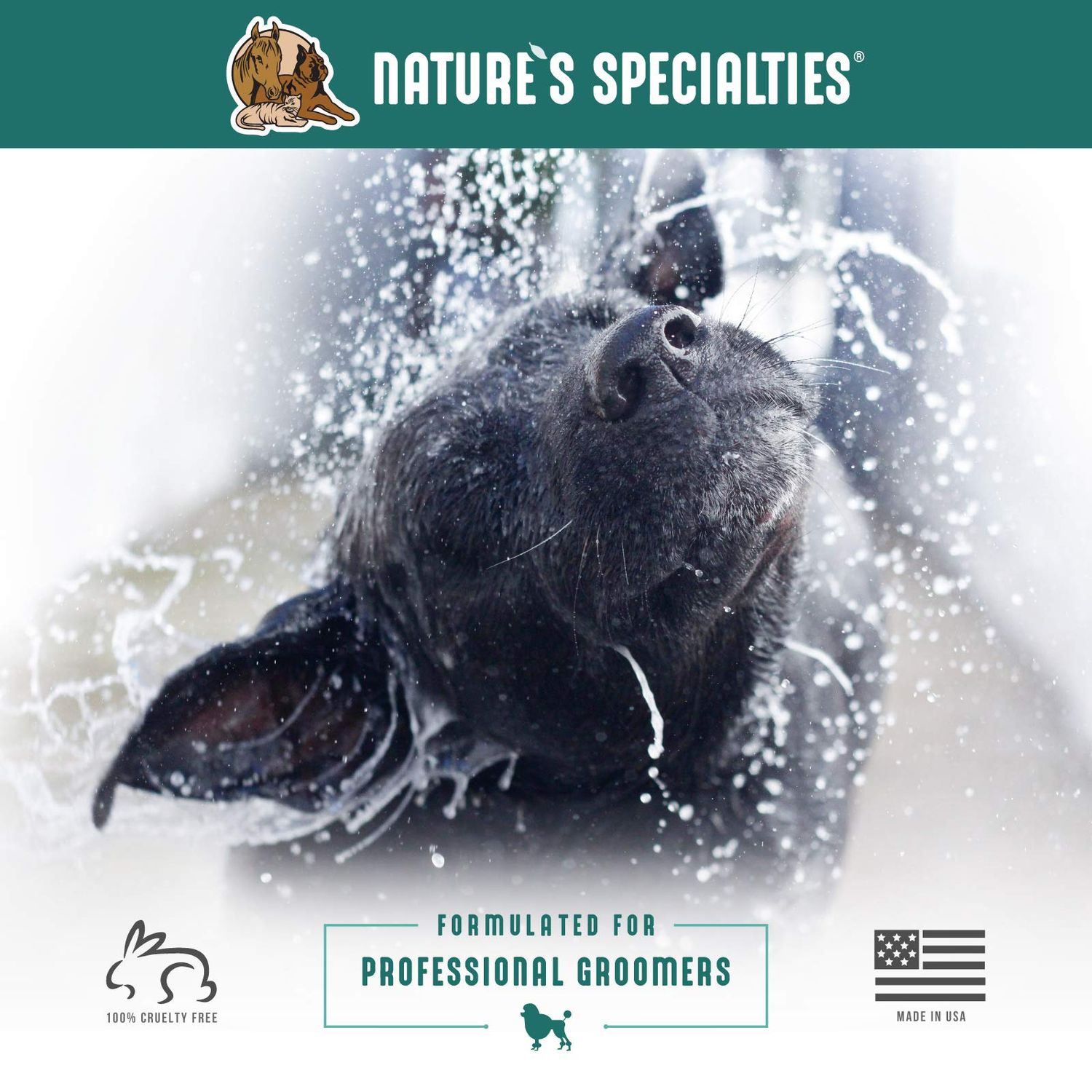 Nature's Specialties Aloe Premium Ultra Concentrated Dog Shampoo Conditioner for Pets, Makes up to 2 Gallons, Natural Choice for Professional Groomers, Herbal Aloe Infused Formula, Made in USA, 16 oz