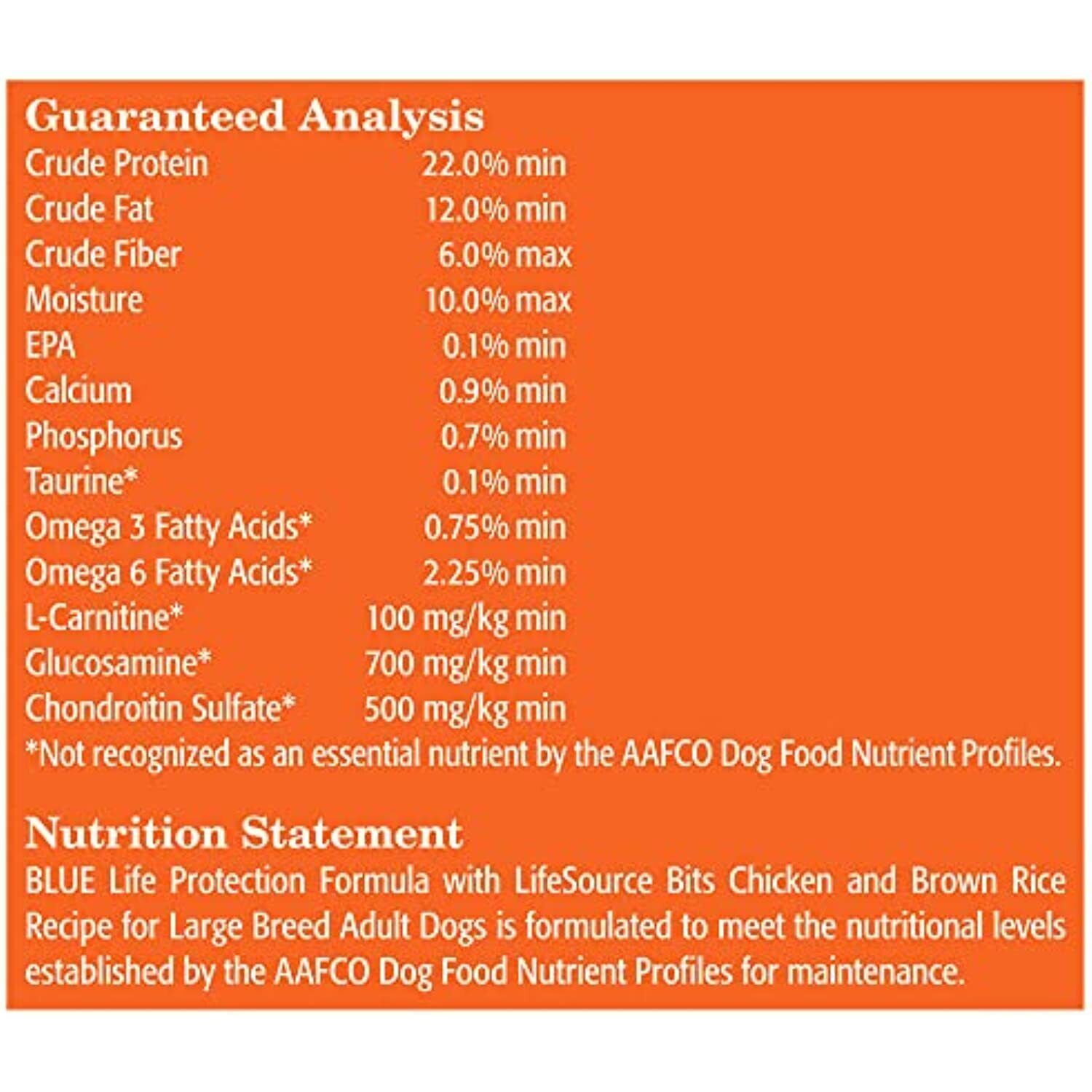 Blue Buffalo Life Protection Formula Natural Adult Large Breed Dry Dog Food,