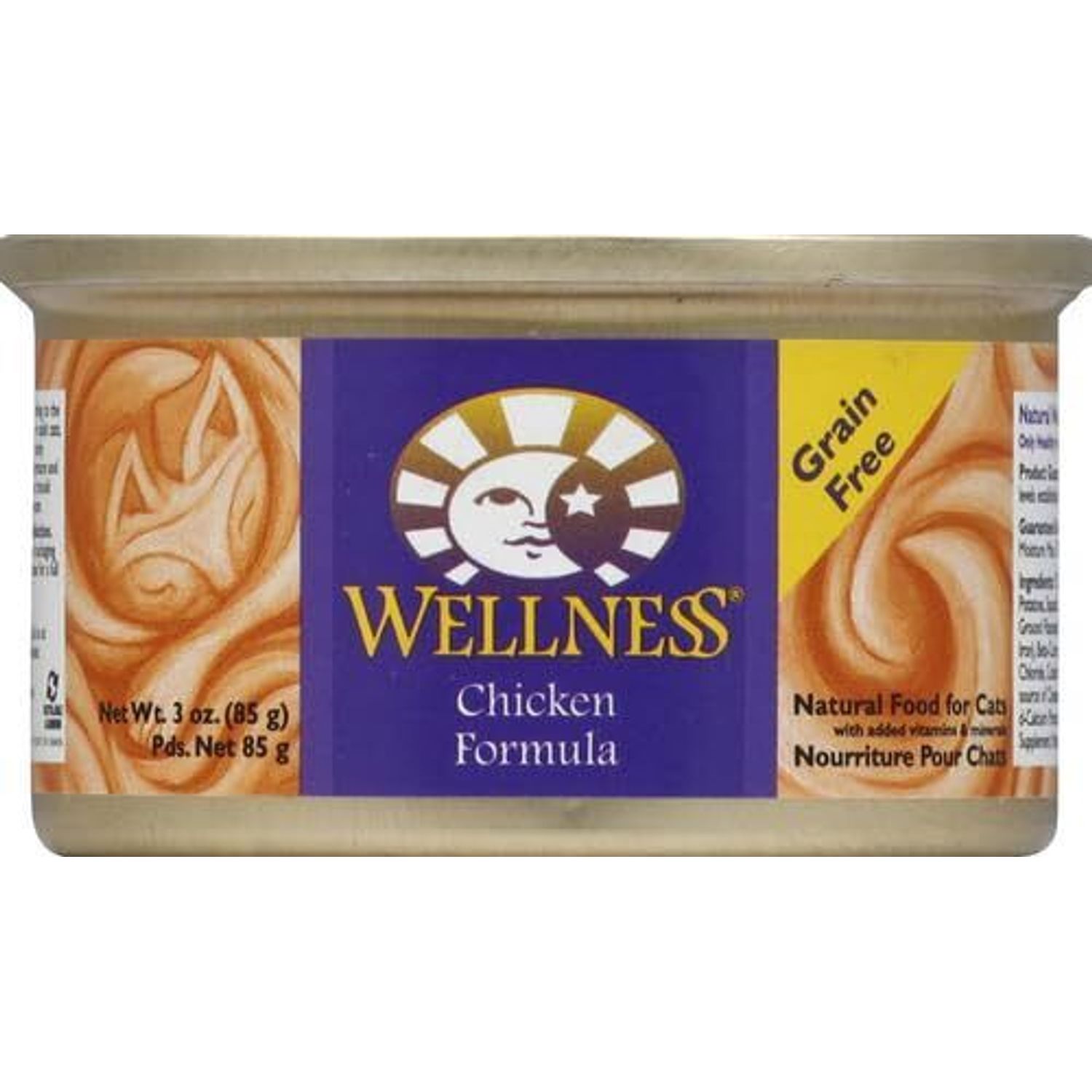Wellness Grain Free Chicken Wet Cat Food 24 Pack 3 Ounce Pate Canned Cat Food