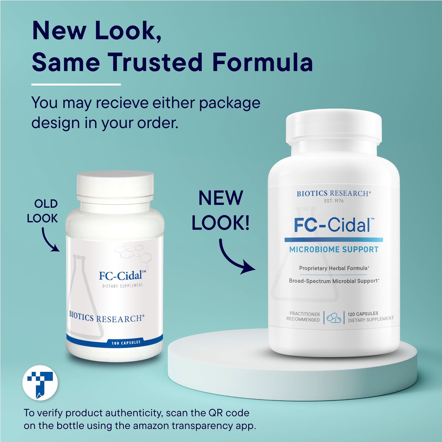 Biotics Research FC Cidal Herbal Supplement 120 Capsules