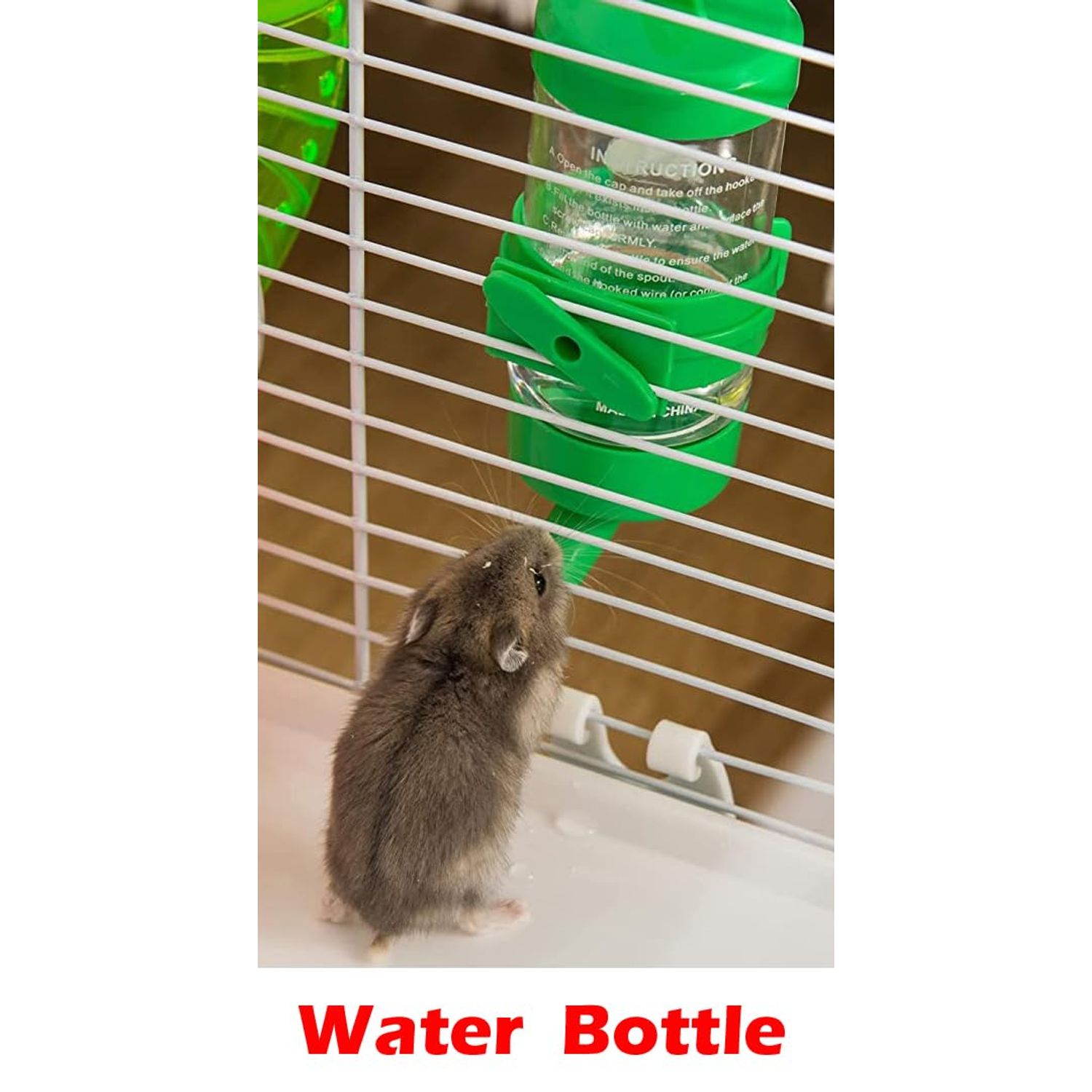 Acrylic Clear Expandable and Customizable 3-Solid Floor Levels Hamster Habitat Mouse Mice Home Rodent Gerbil Rat Cage Top Lookout Level with 6" Diameter Exercise Ball