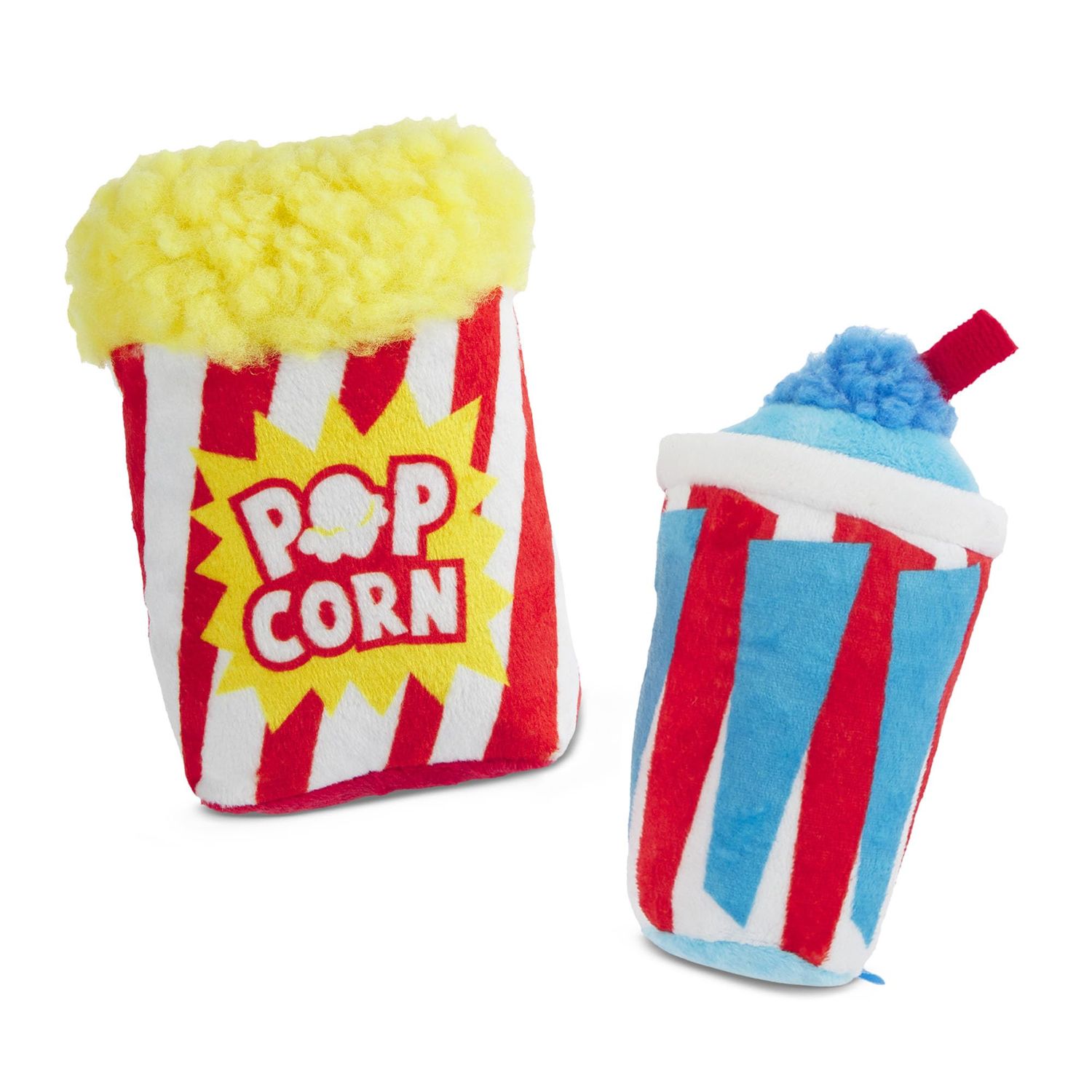 Barkbox Movie Bites Dog Toy Bundle – Squeaky Dog Toys – Plush Dog Toys – Puppy and Pet Toys for Small Dogs