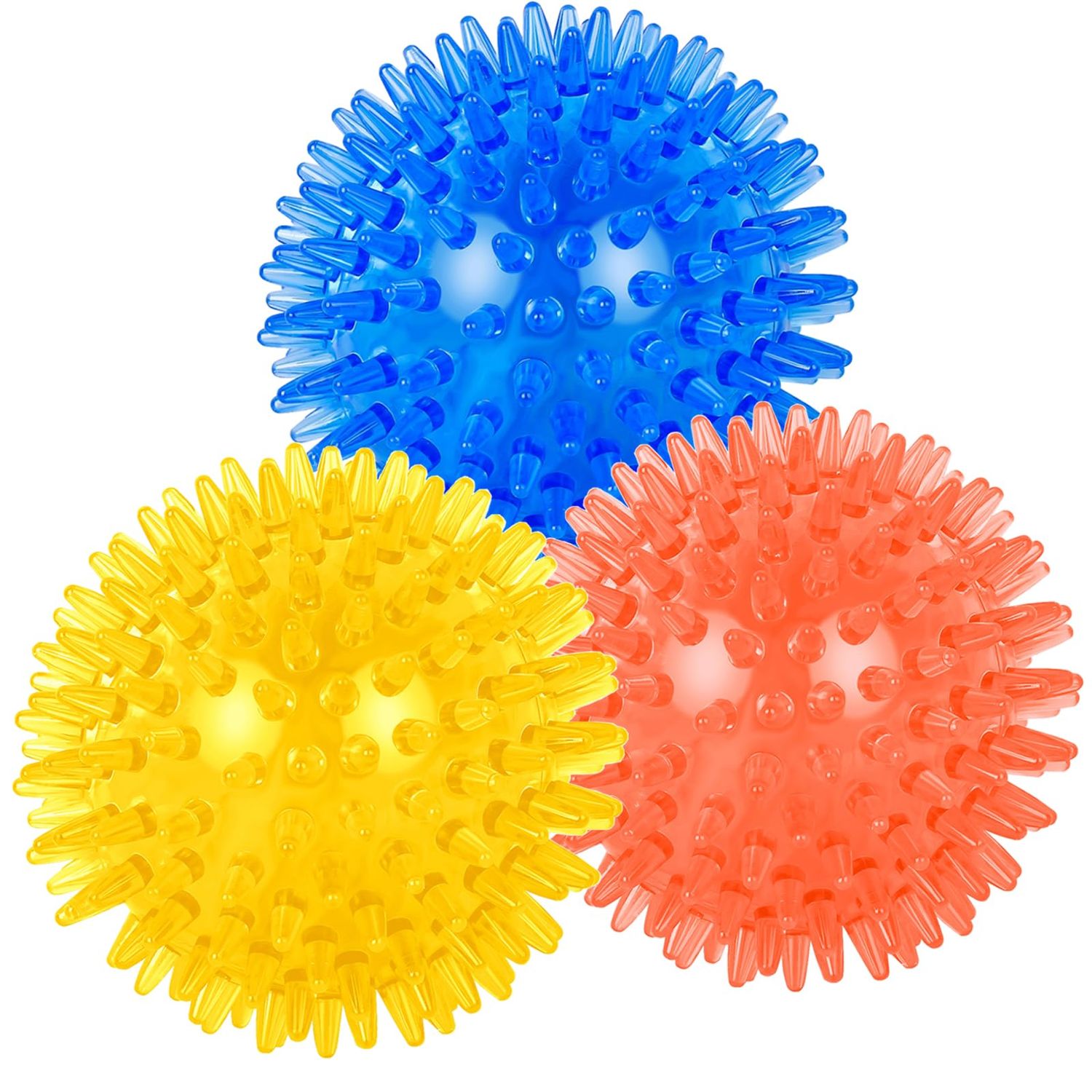 Nlmskzzy Dog Toys, Dog Balls for Small Medium Dogs Clean Teeth and Training Dog Ball Dog Squeaky Balls(3 Pack)