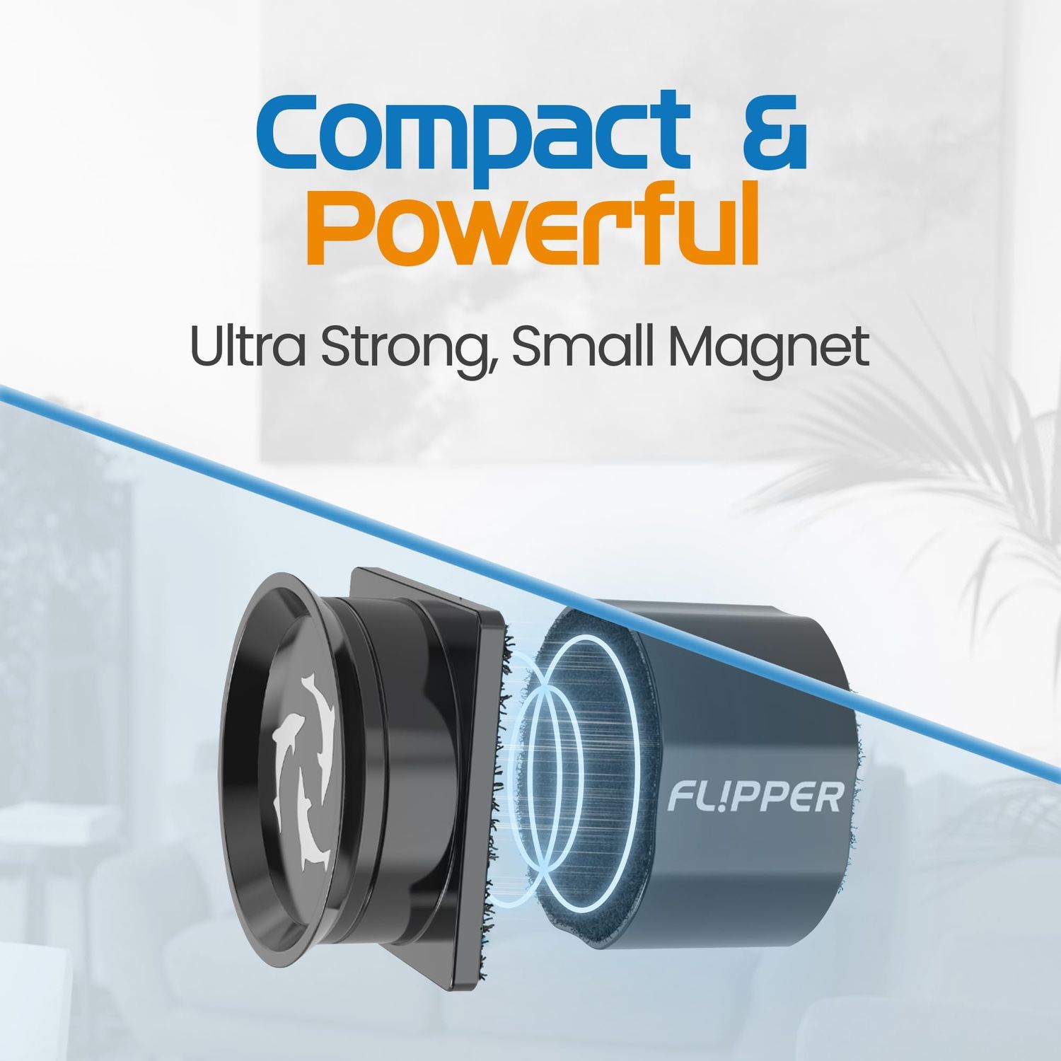 FL!PPER Pico Aquarium Glass Cleaner - Magnetic Fish Tank Cleaner, Scrubber & Scraper, Algae Remover, Aquarium Cleaning Tools