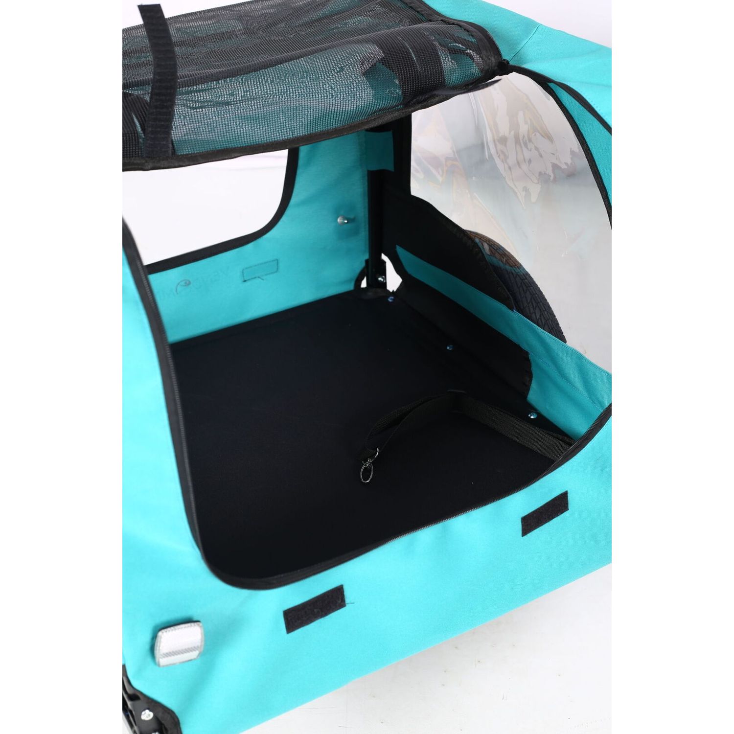Light Green Foldable Pet Jogging Stroller Dog Carriers Bicycle Trailer Pet Dog C