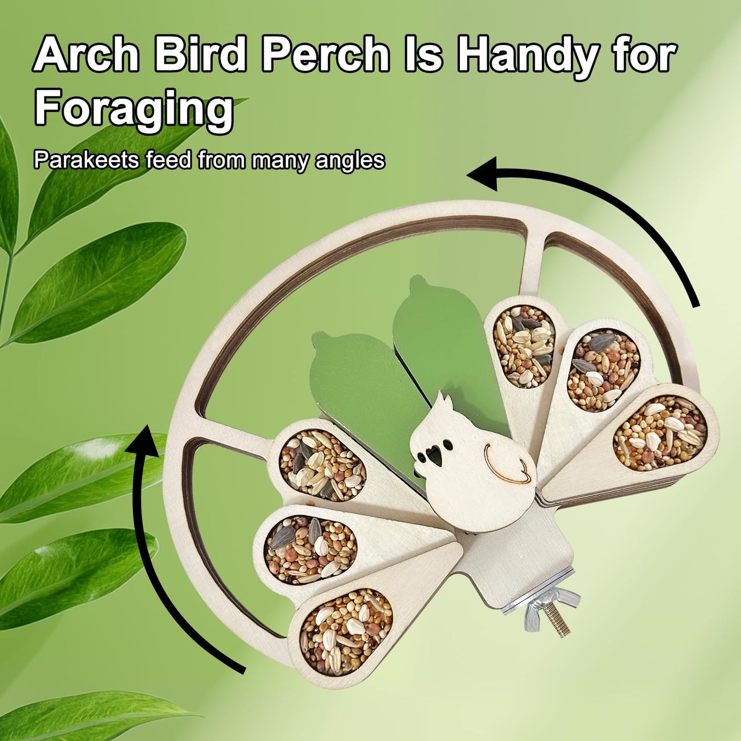 LUKHMELF Bird Toys,Foraging Toys for Birds,Parrot Training Interactive Toys,Wooden Bird Perch,Bird Cage Accessories for Conure Cockatiel Parakeet Budgies Lovebird Parrotlet