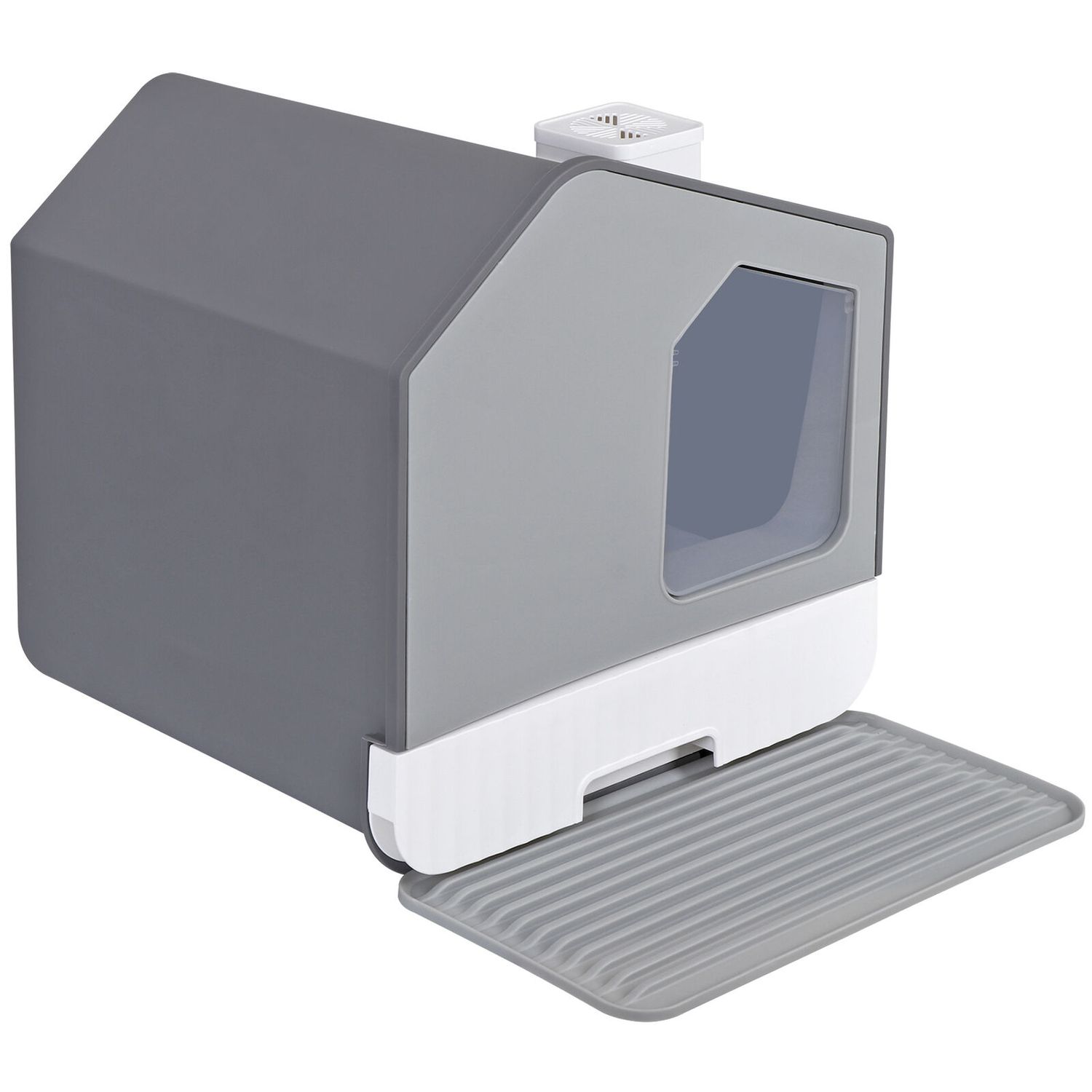 Cat Litter Box with Litter Mat and Scoop Anti- Splashing Easy Clean Odor Control
