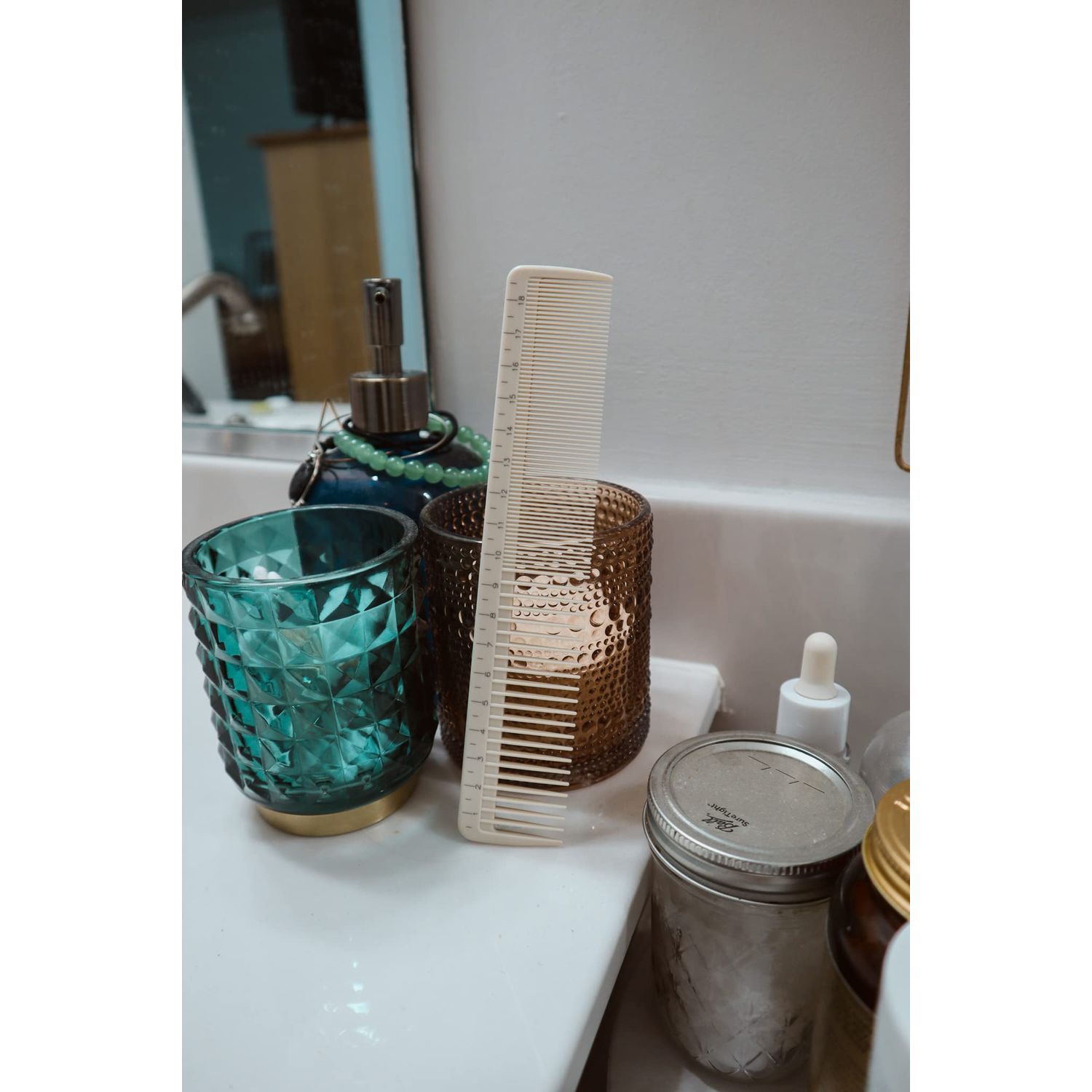 Coiffure Extensions Wide Counting Cutting Comb | Cutting Comb | Hair Comb | Heat Resistant Comb