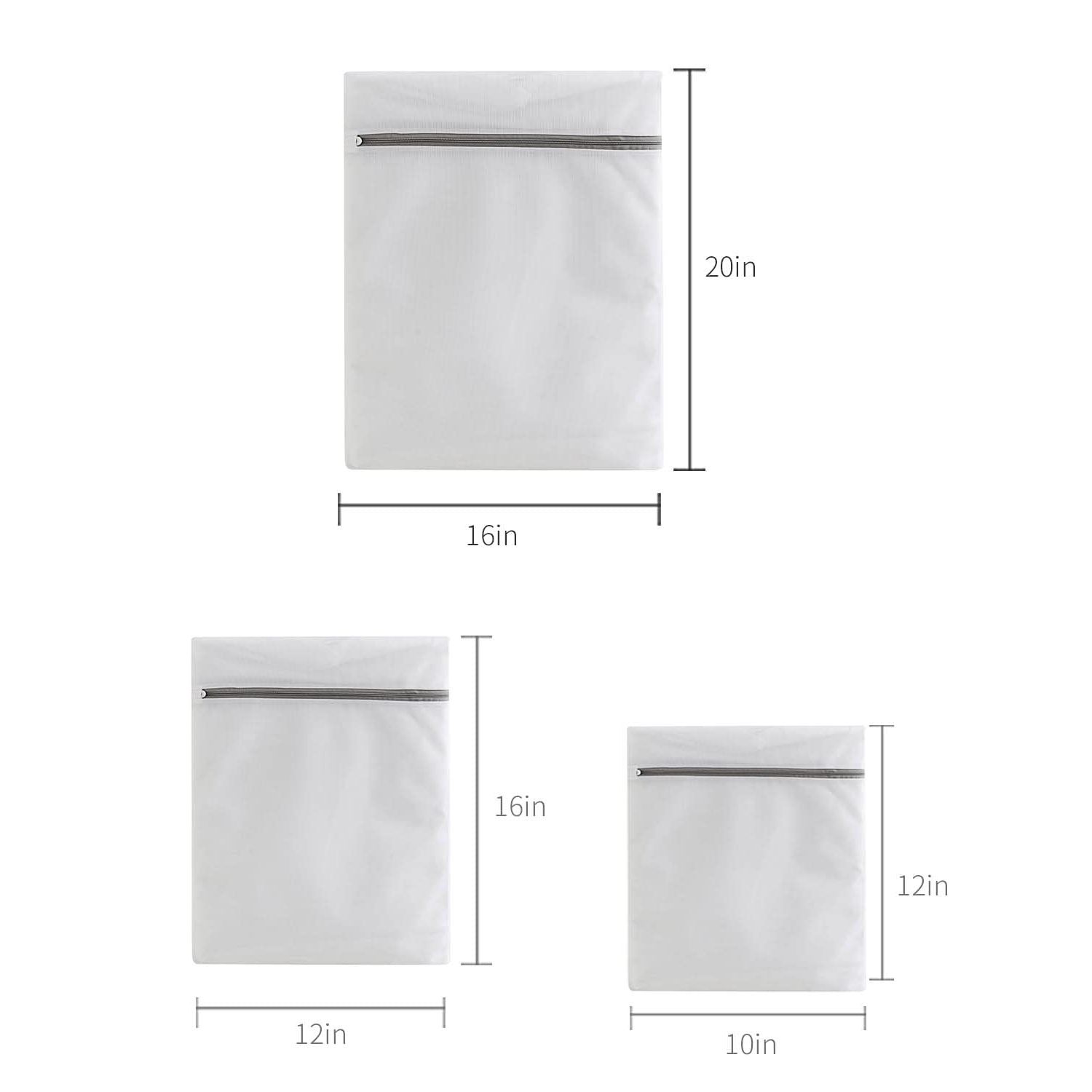 Lingerie Bags for Washing Delicates,Small Fine Mesh Laundry Bags,3Pcs(1 Large,1 Medium,1 Small)