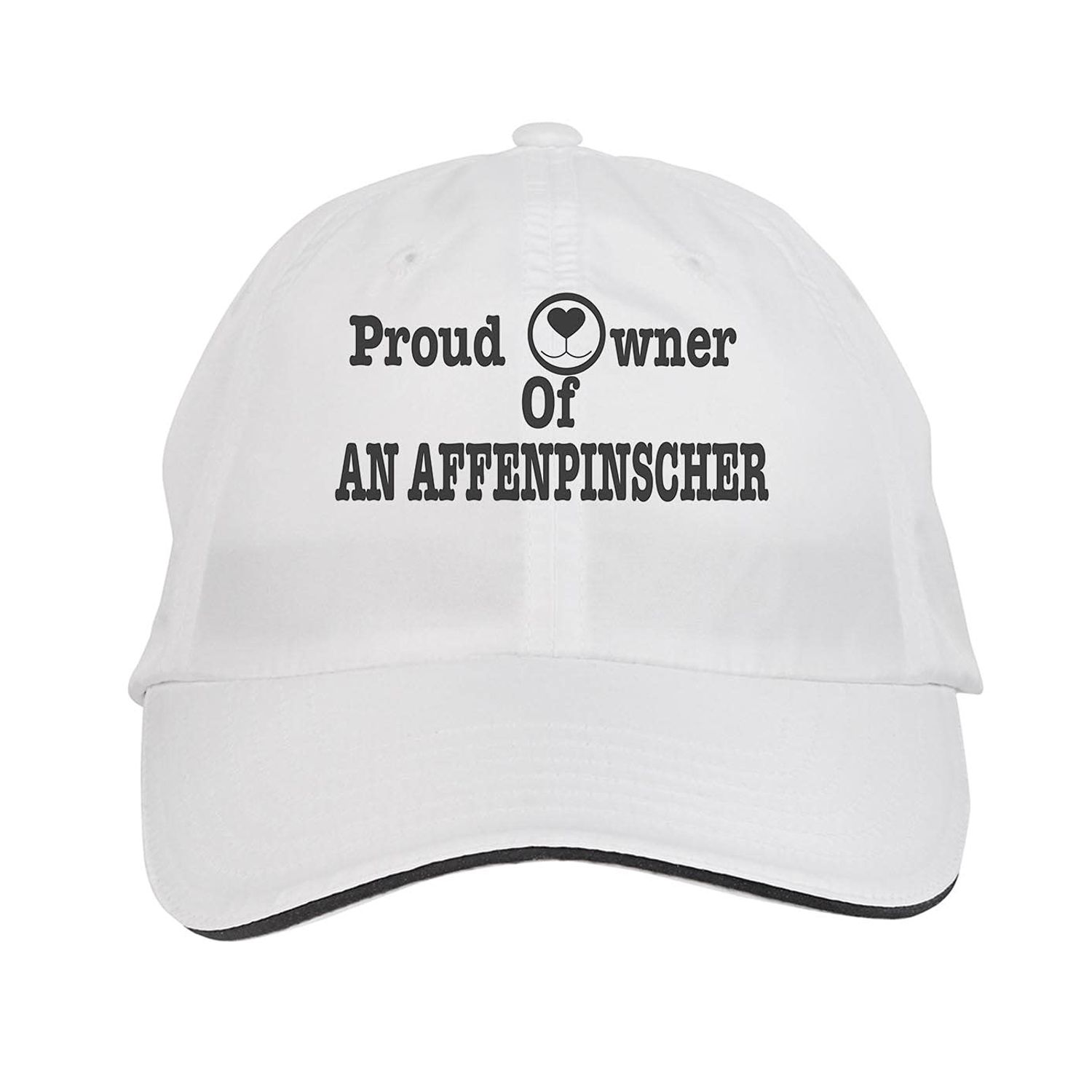 Makoroni - Proud Owner of an Affenpinscher Dog Dogs Hat Adjustable Cap, DesI35 White