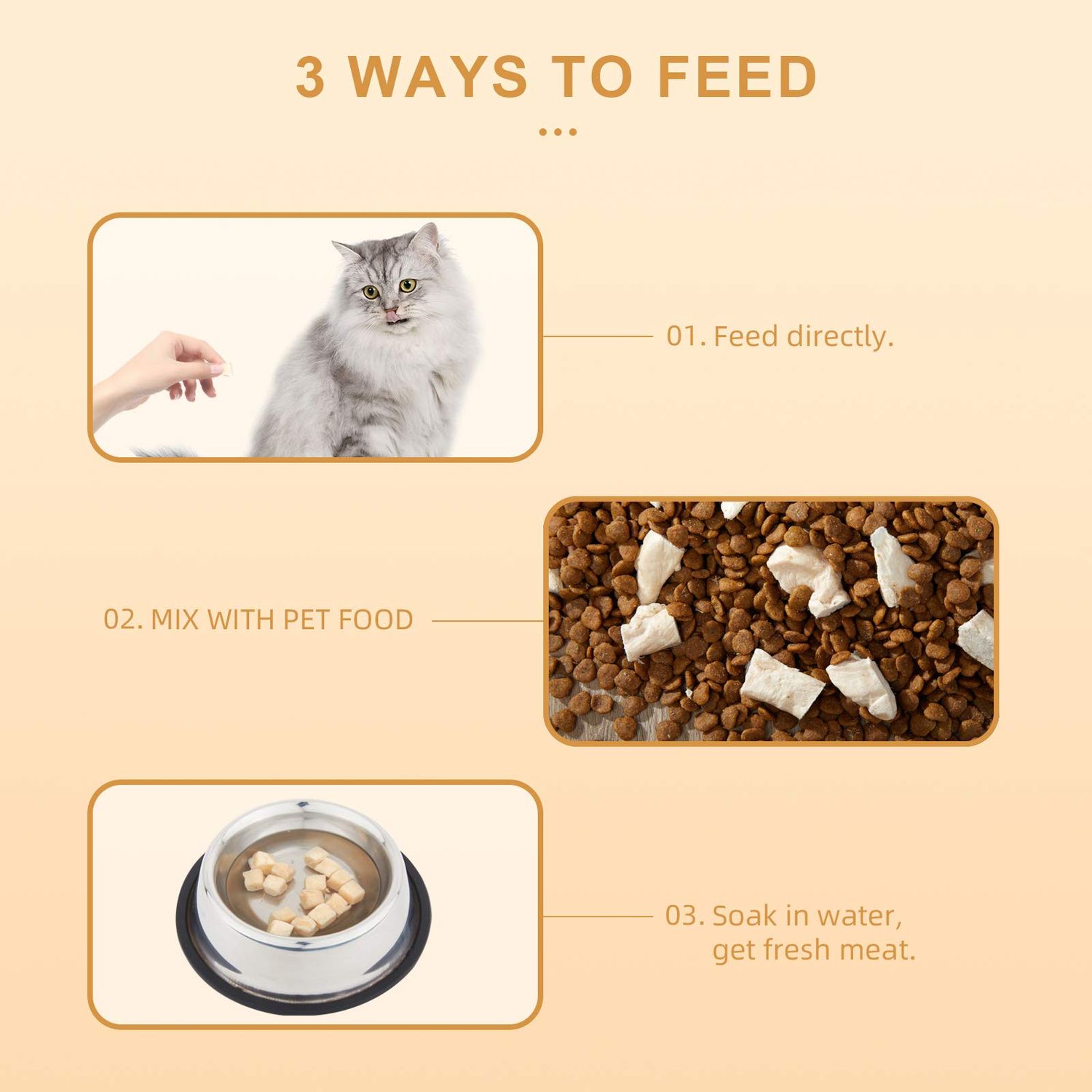 Jungle Calling Freeze Dried Cat and Dog Treats, Grain Free, Raw Single Ingredient Chicken, High Protein Snacks for Training (Chicken Cube)