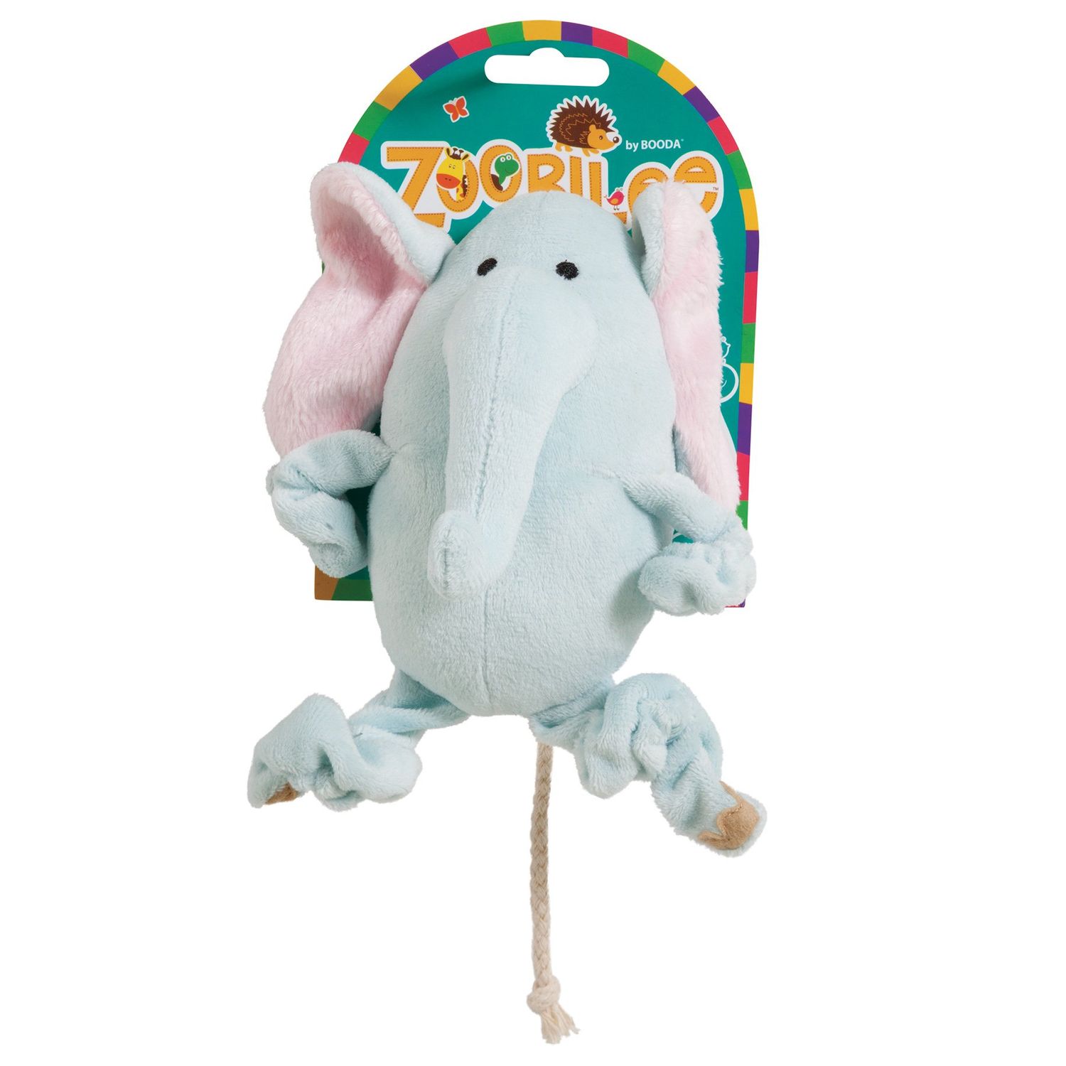 ZOOBILEE Stretchies Elephant Dog Toy, Medium