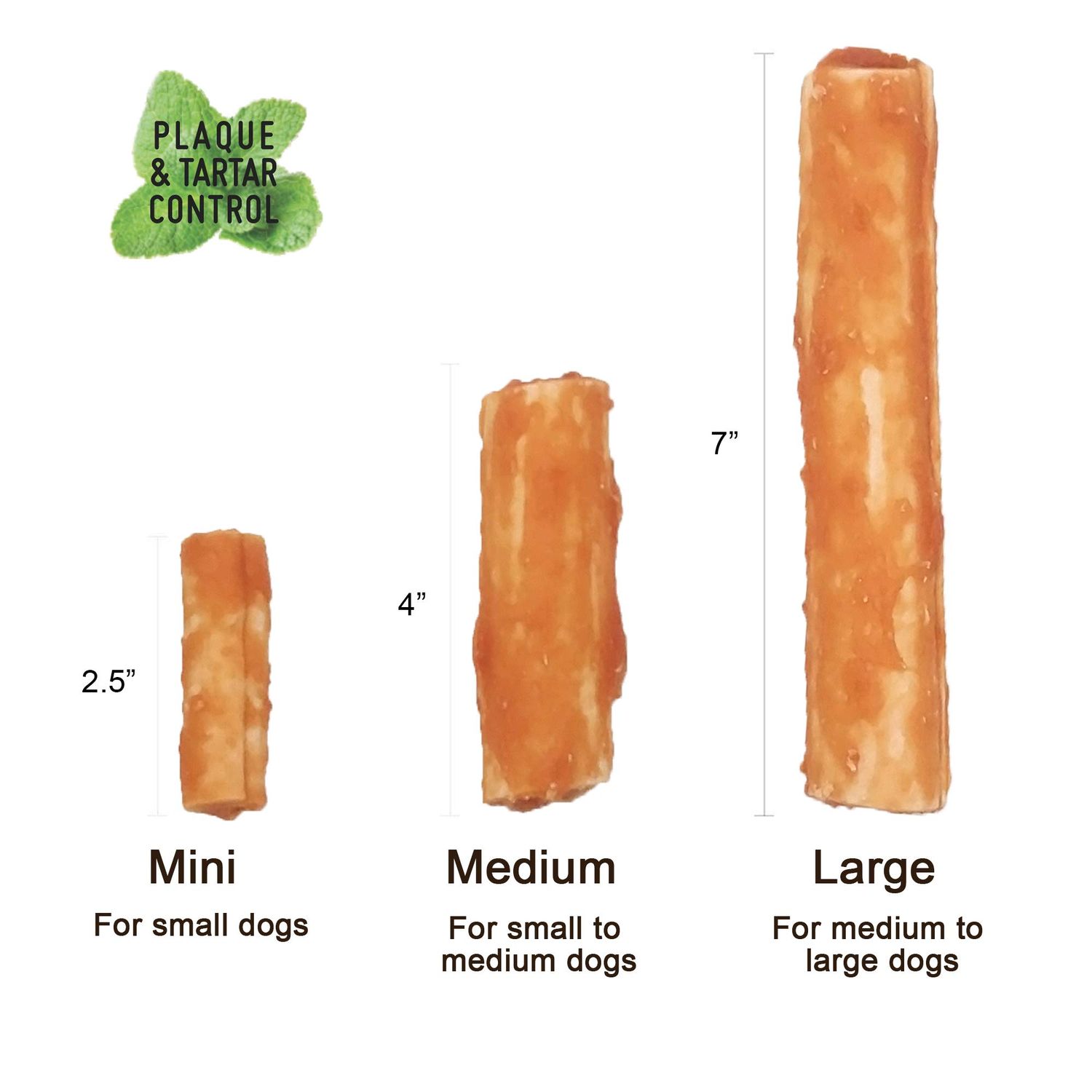 LuvChew Gluten Free Rawhide Free Dog Chew Chicken Rolls Mini 2.5" for Small Dogs 10 pcs/Pack (Mini 2.5" 10pcs/Pack x2 Packs)