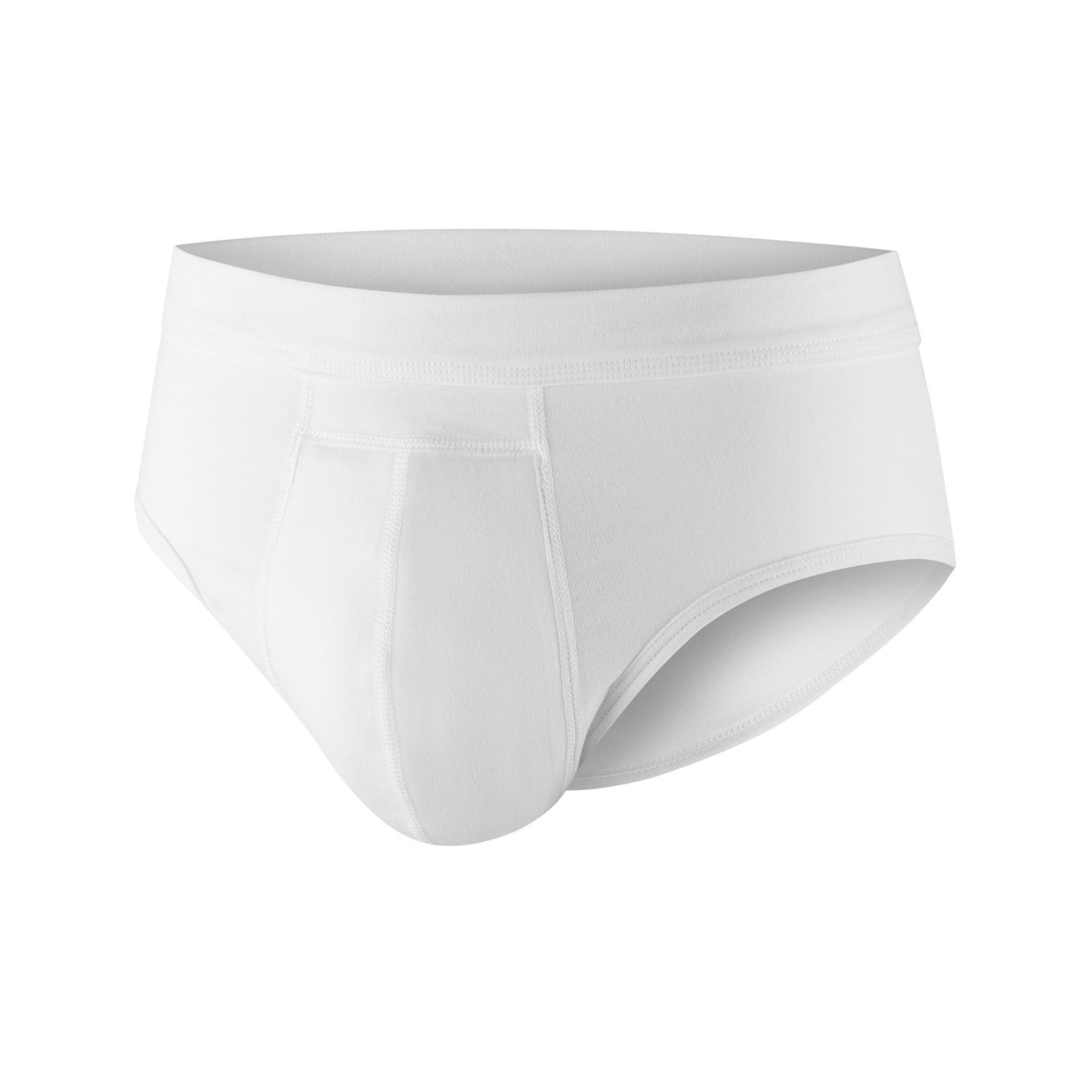 PROTECHDRY Washable & Reusable Urinary Incontinence Cotton Brief Underwear for Men - Buy 4 GET 1 Free (5 Pack) (Medium, White)