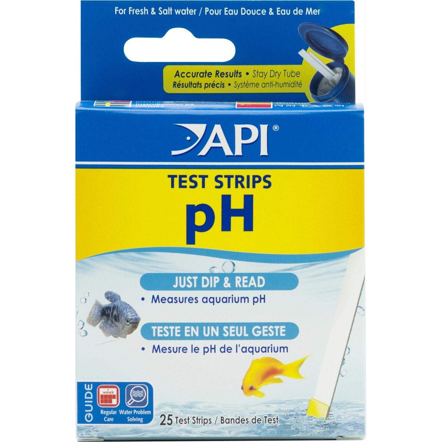 API Aquarium Pharmaceuticals Inc 33F 25 PH Aquarium Test Strips